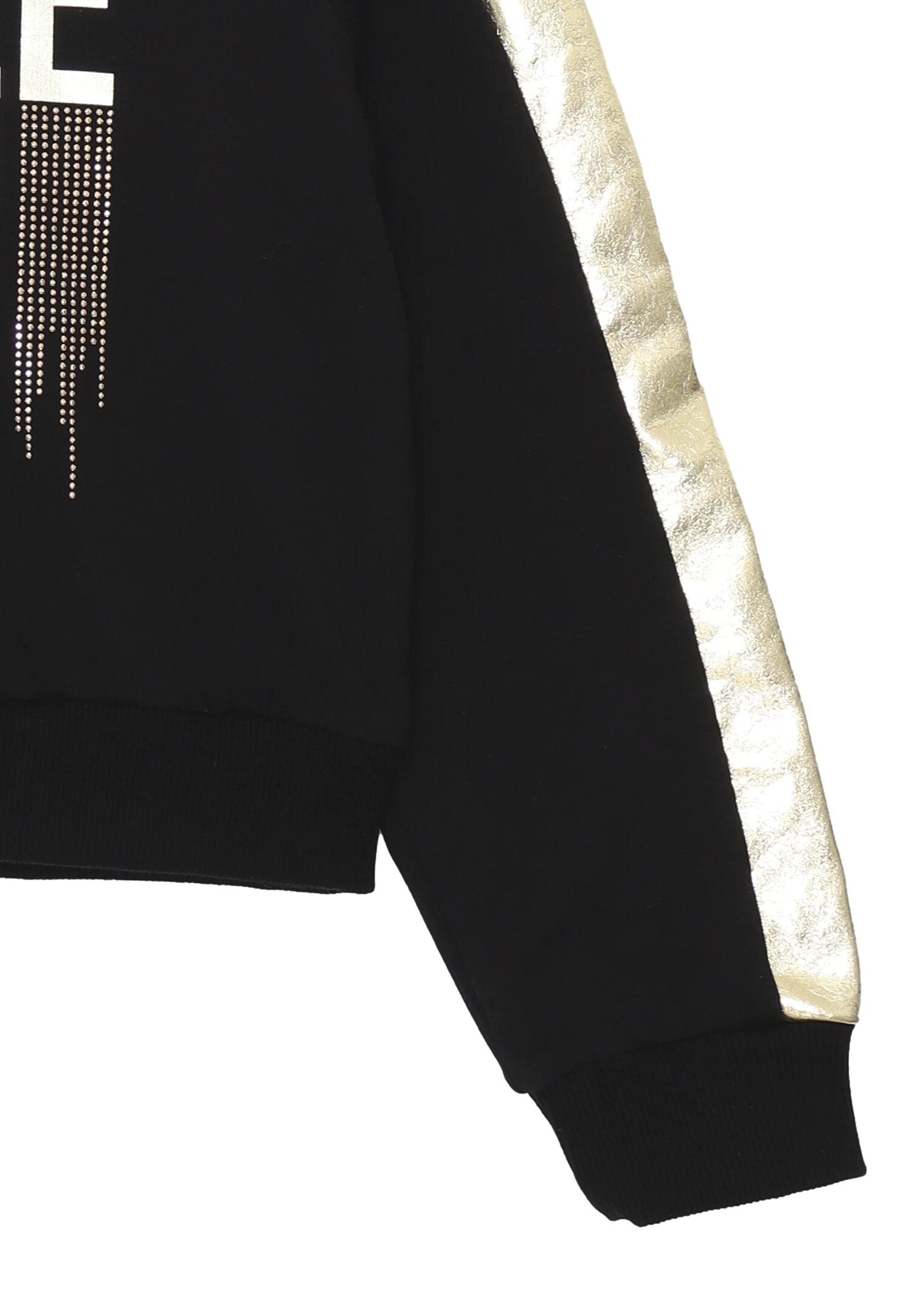 Gaelle Paris Felpa Nera Bambina In Cotone Girocollo | Sportivo AI25 | CammarataMode