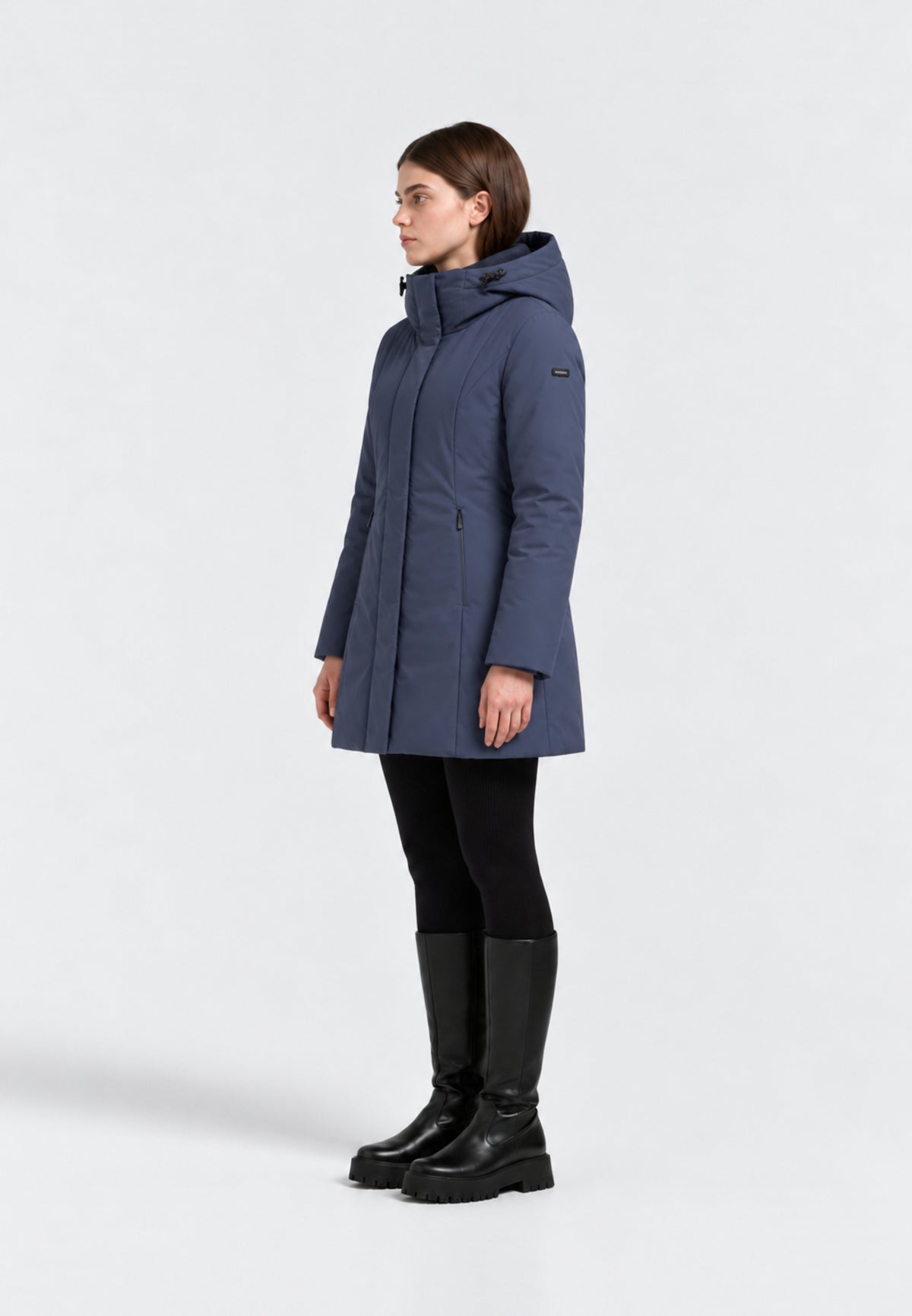 REFRIGIWEAR GIUBBOTTO BLU lungo sagomato Donna LADY TECH/1 JACKET.BLU_