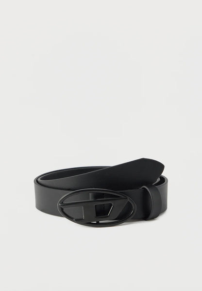 Diesel Cintura nera con fibbia logo Bambini e ragazzi B1DRN.NE_