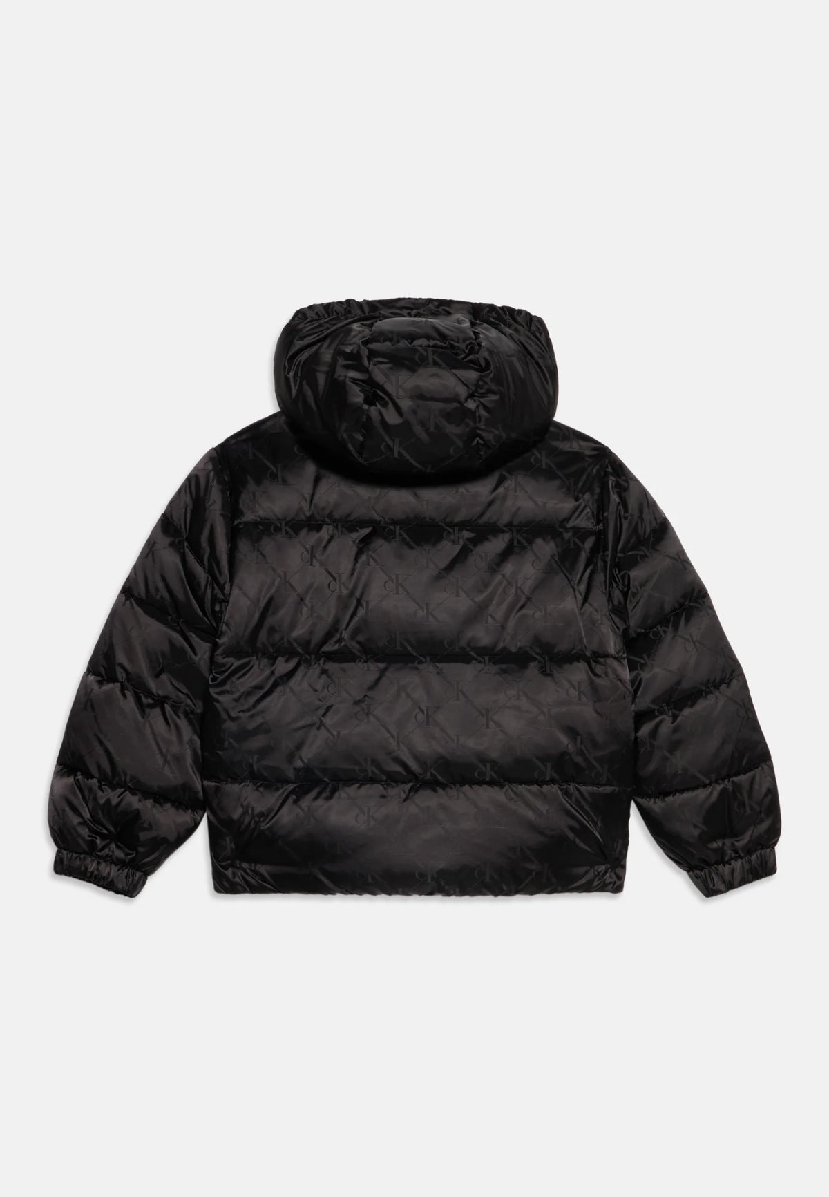 CALVIN KLEIN GIUBBOTTO NERO LOGATO CAPPUCCIO REMOVIBILE Bambine e ragazze LVCKFJM10G0GK.NE_