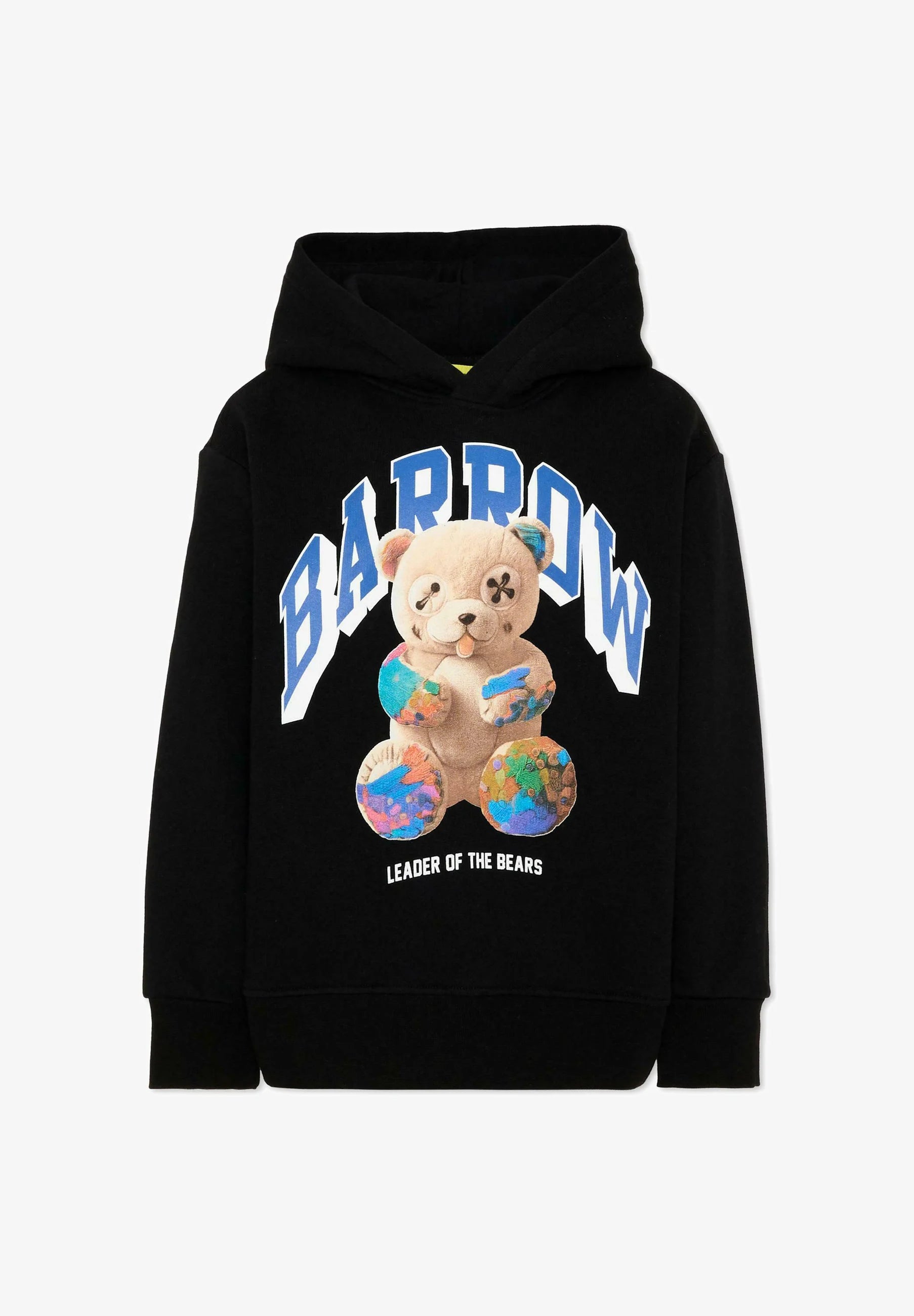 BARROW FELPA NERO CON CAPPUCCIO CON TEDDY GRANDE CENTRALE Bambini e ragazzi F6BKJUHS031.NE_