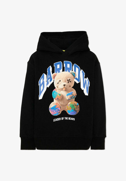 BARROW FELPA NERO CON CAPPUCCIO CON TEDDY GRANDE CENTRALE Bambini e ragazzi F6BKJUHS031.NE_