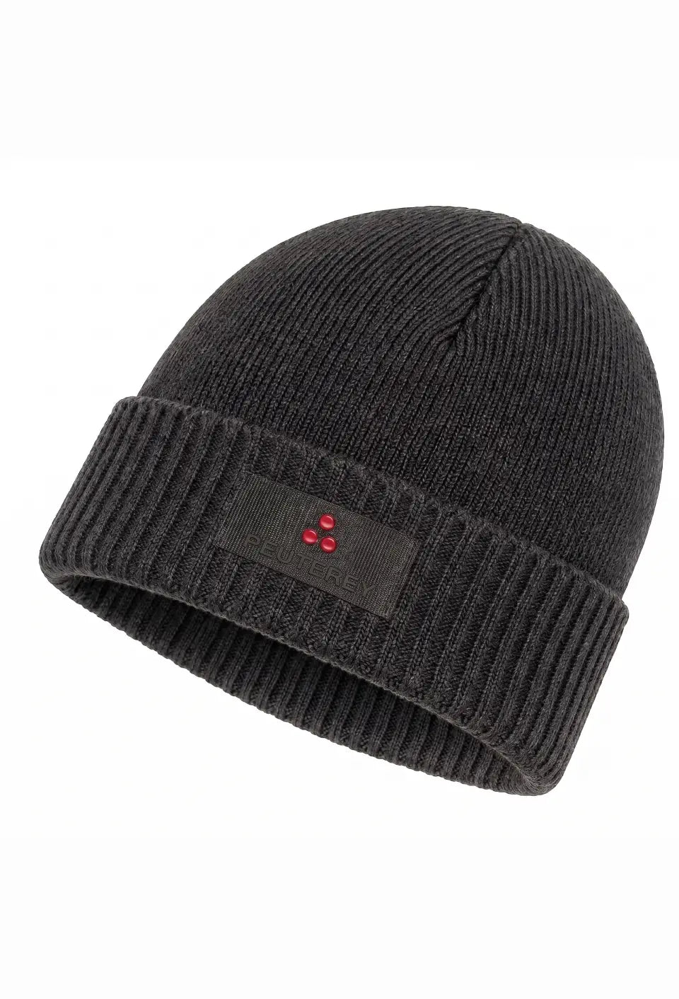 Peuterey CAPPELLO GRIGIO SCURO IN LANA RASATA LOGO CENTRALE Bambini e ragazzi SILLI 03 KID.GRIGSCU_
