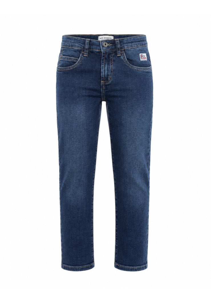 Roy Roger's jeans denim scuro regular fit cinque tasche Bambini e ragazzi rh143/00.desc_