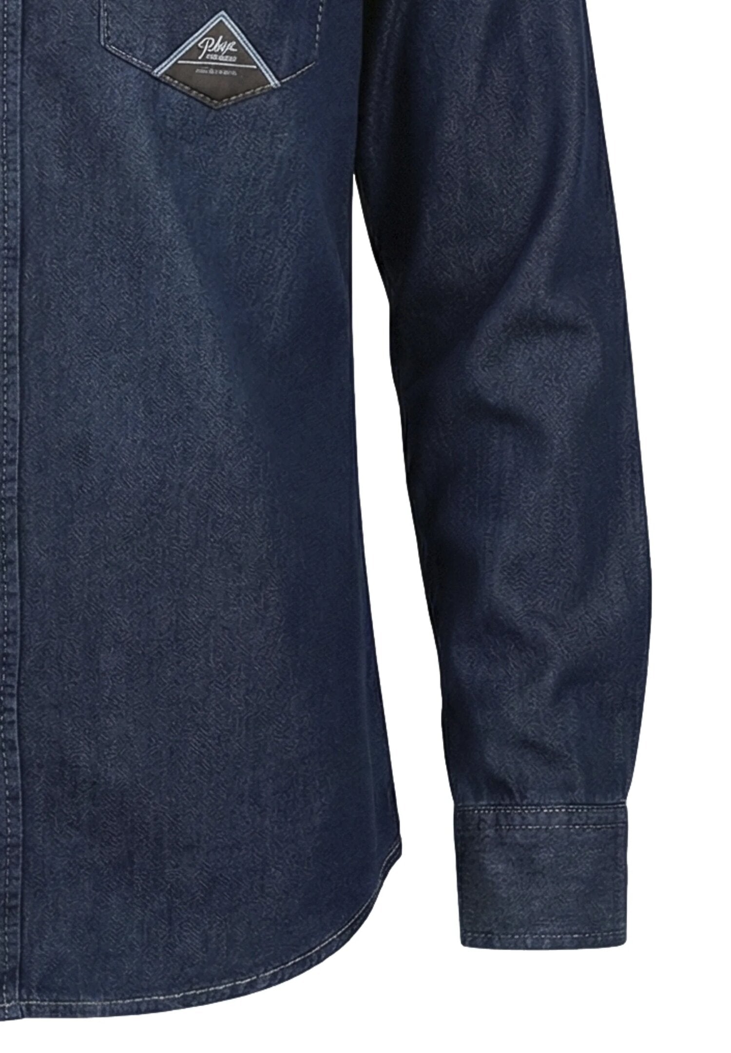 Roy Roger's Camicia Jeans Bambino Con Bottoni Passeggio In Denim RG113_