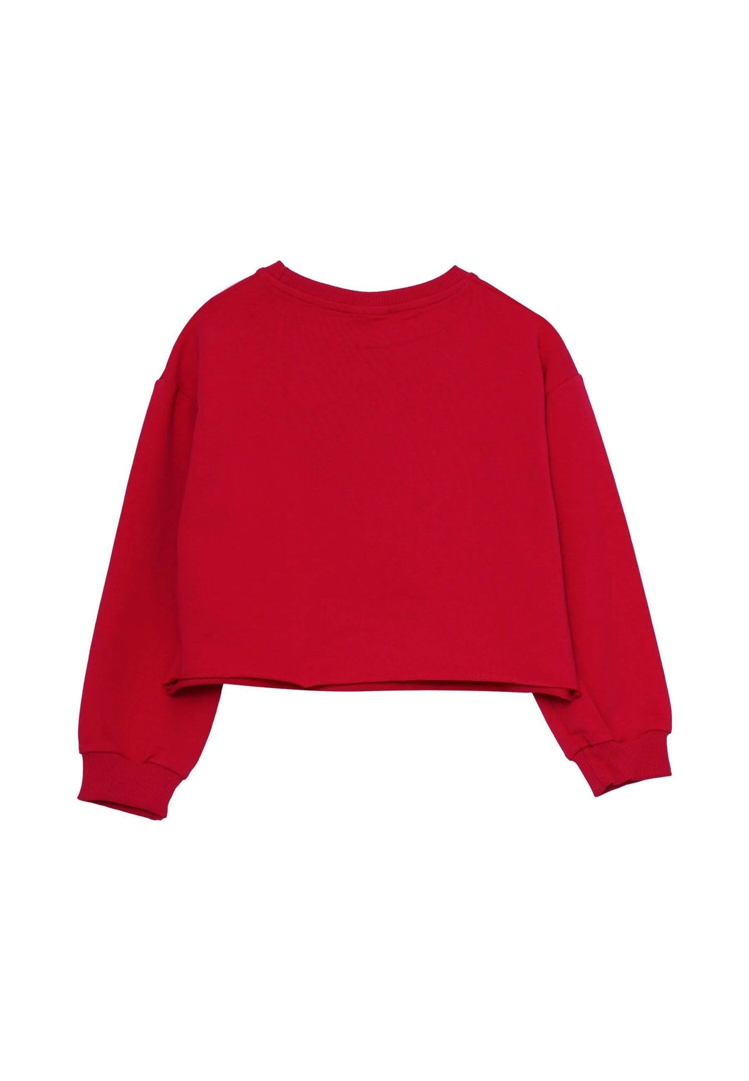 Dimensione Danza Tuta Fuxia Bambina Felpa Corta In Cotone Girocollo Sportivo