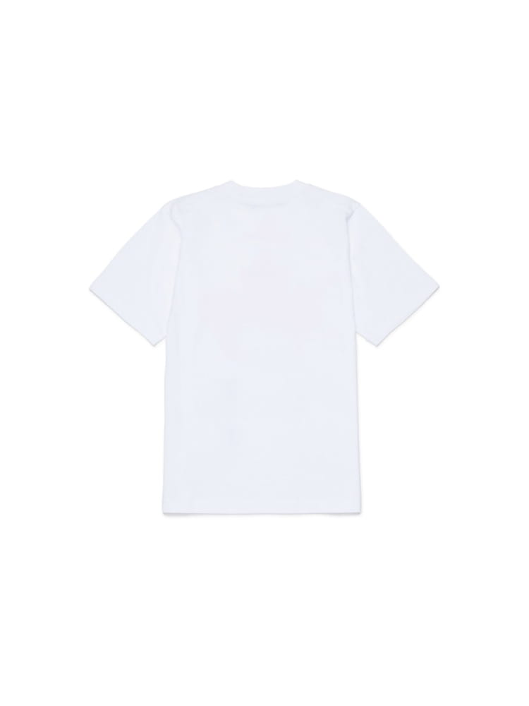 Dsquared t-shirt kids junior in cotone bianco con logo Bambino