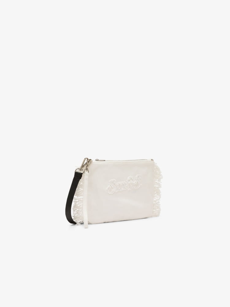 Sun68 pochette bianca donna logo sul davanti