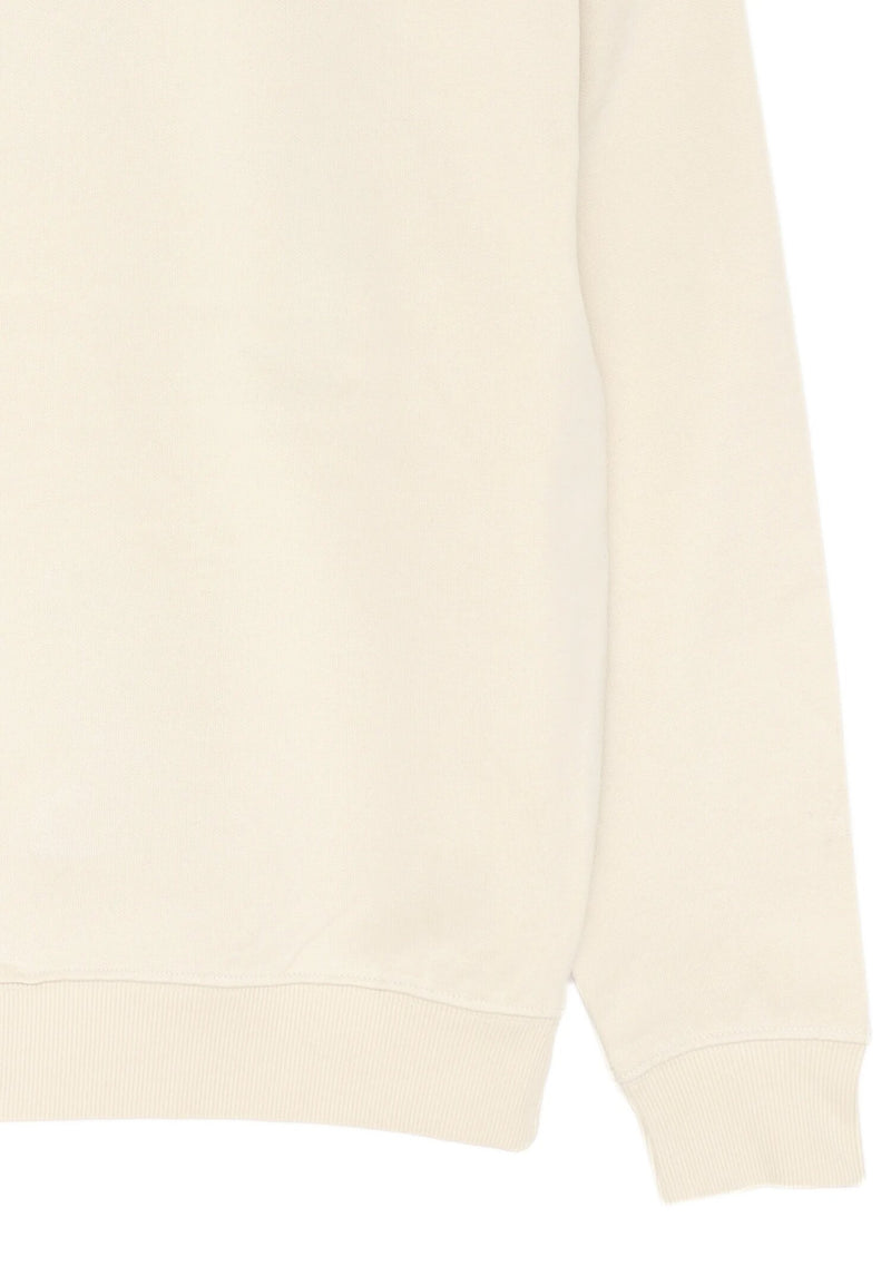 John Richmond Felpa Uomo Off White in Cotone Logo RCX - PANNA | CammarataMode