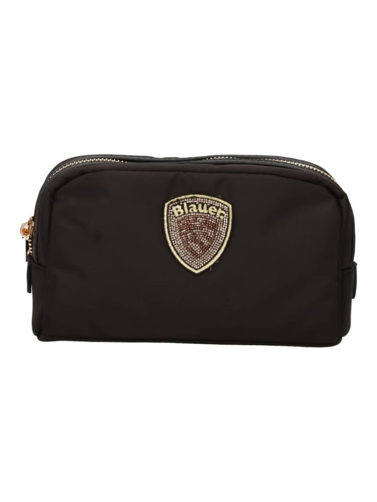 Blauer pochette nera donna logo con strass | Misure 10 x 18 x 8 cm