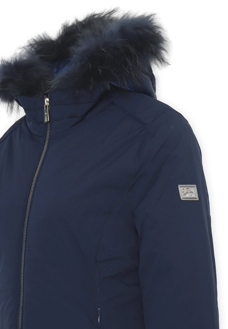 Giacca Yes Zee Bambina Blu 2-16 Anni con Cappuccio Staccabile in Piuma - BLU | CammarataMode