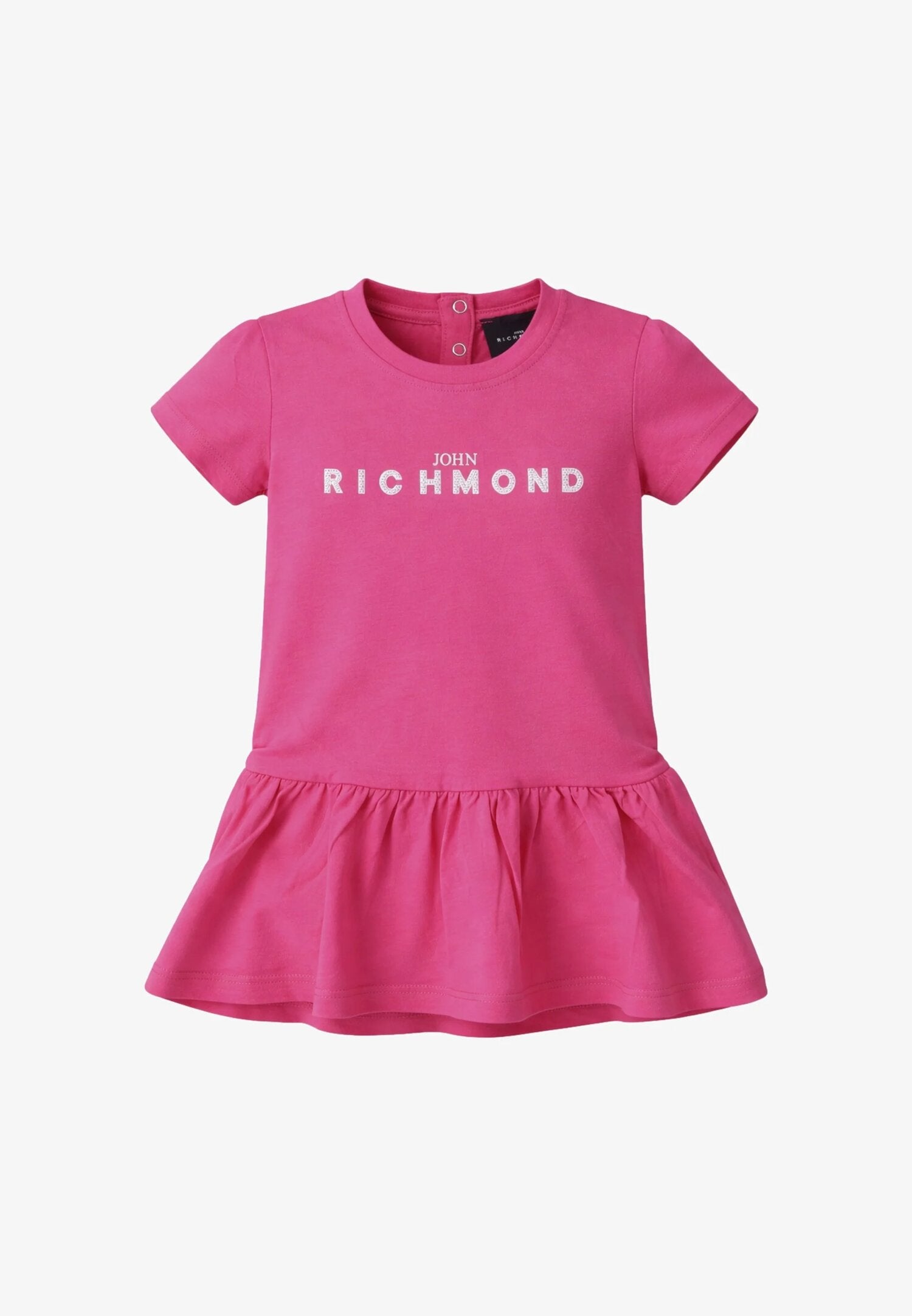 John Richmond Vestito Fucsia Con Gonna Arricchiata Neonata RIP26034VE_