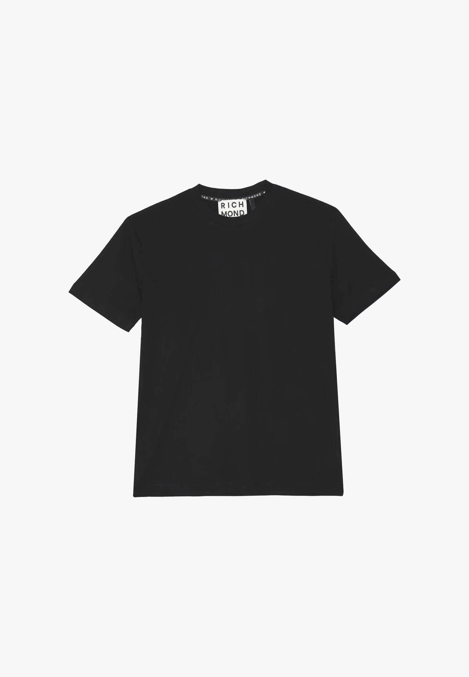 John Richmond t Shirt Nero Uomo In Jersey Maniche Corte Quotidiano AI25