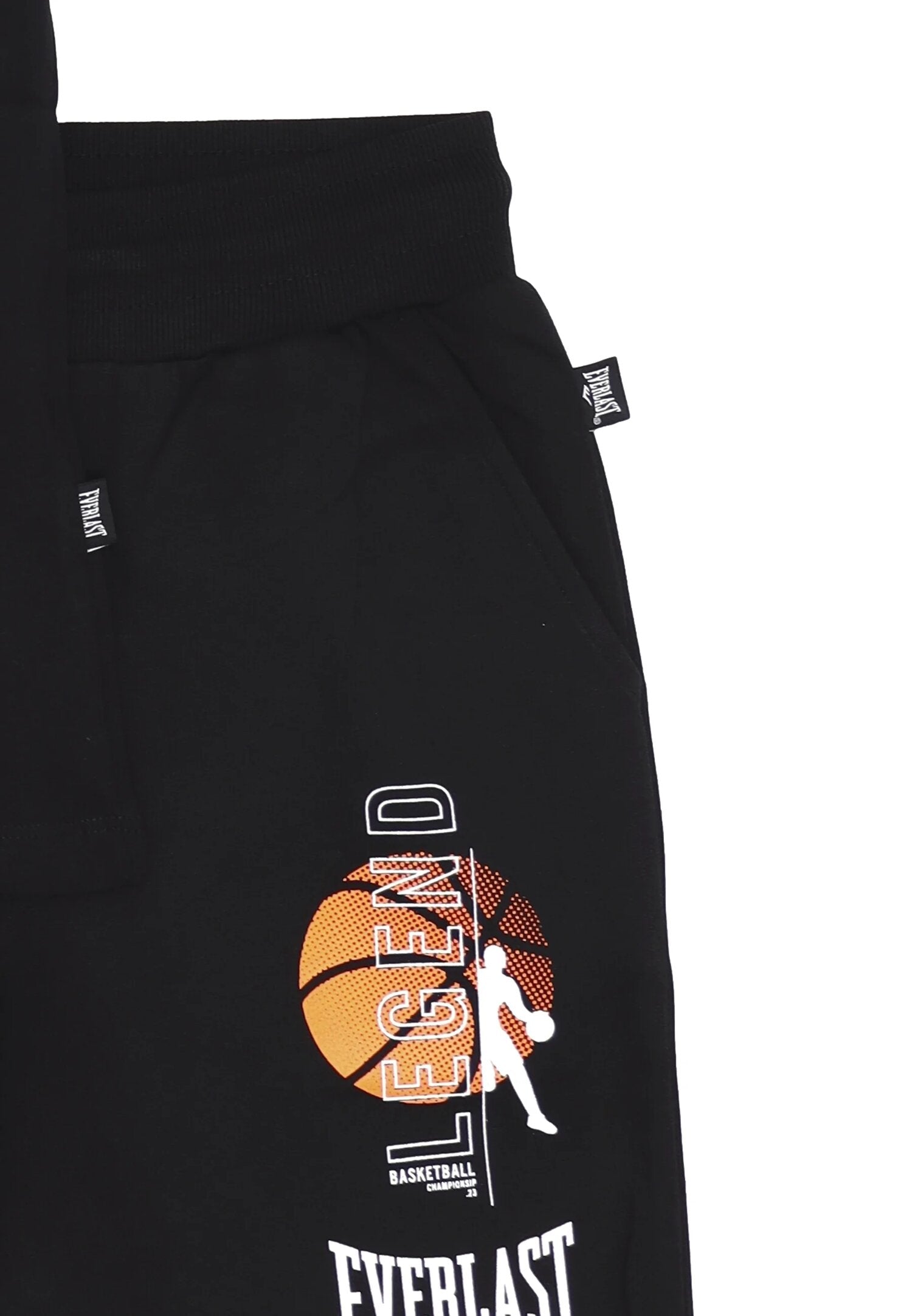 Everlast Completo t-shirt e bermuda Bambino nero basket 2-16 anni cotone | CammarataMode