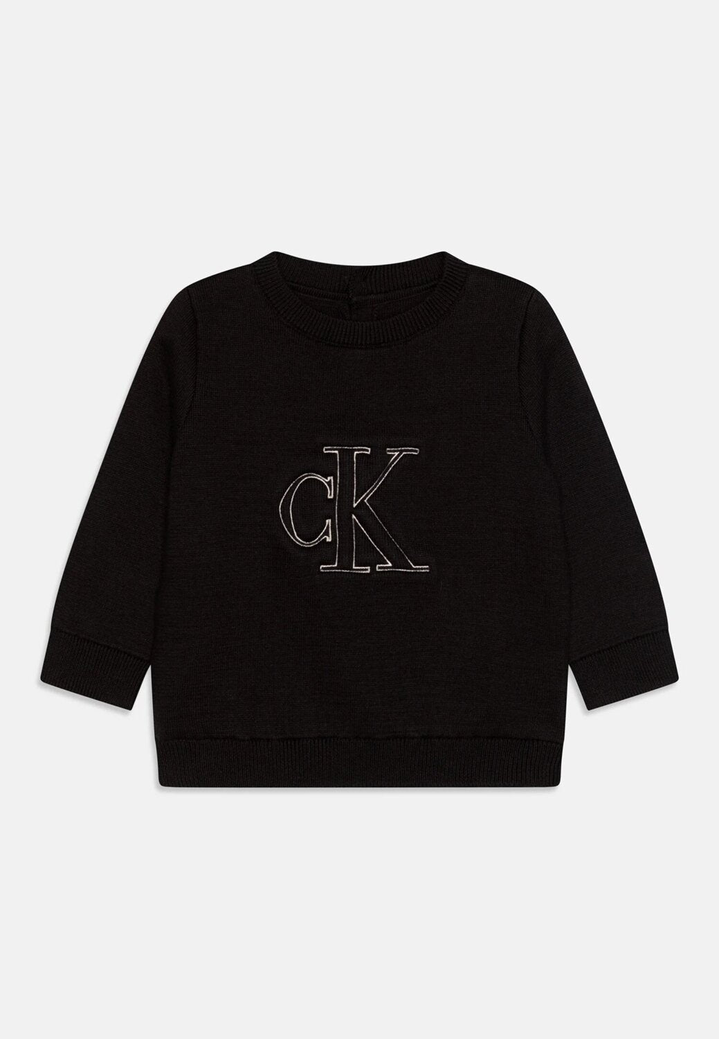 Calvin Klein Jeans Maglione Neonato Nero Cotone – Logo Monogram