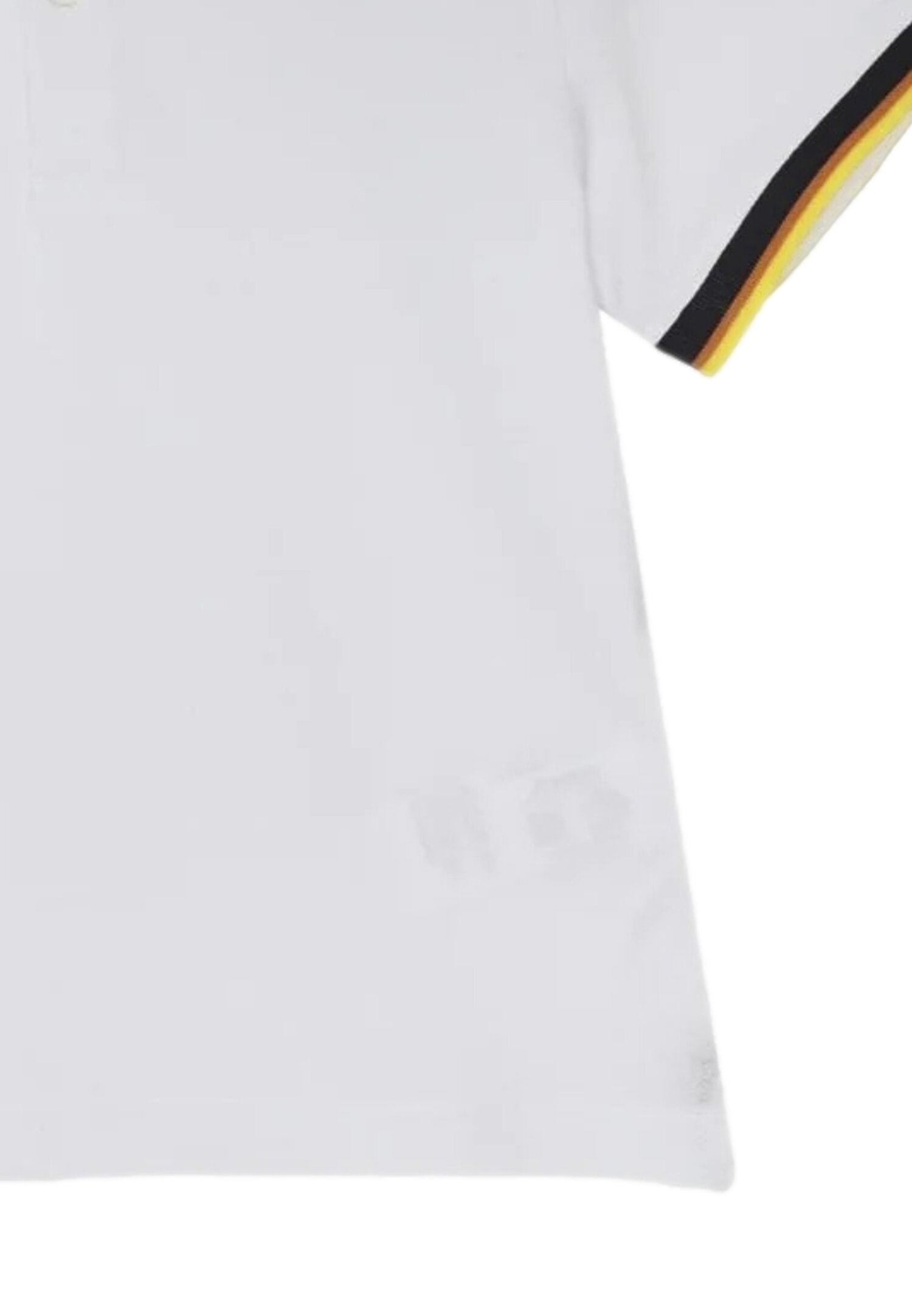 K-Way Polo Bianca Bambino Kids Junior Manica Corta Estiva | CammarataMode