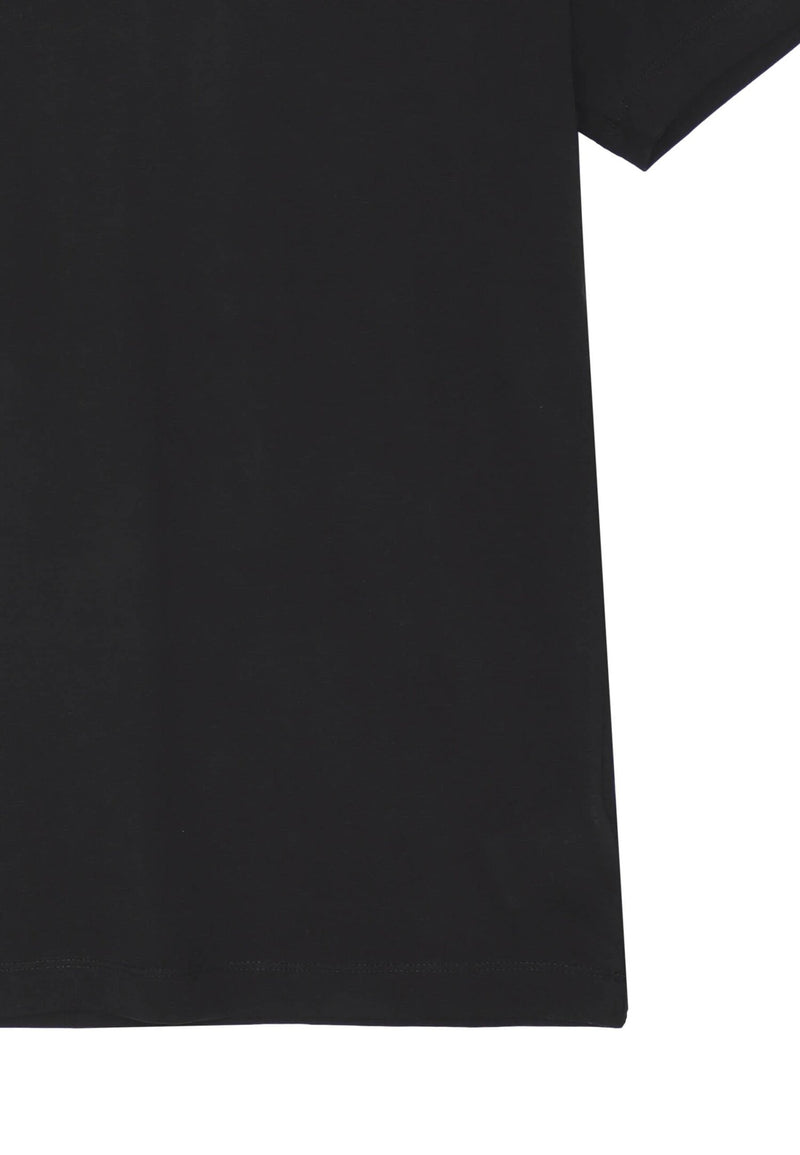 JOHN RICHMOND – T-Shirt Uomo Basic in Cotone – Black - NERO | CammarataMode
