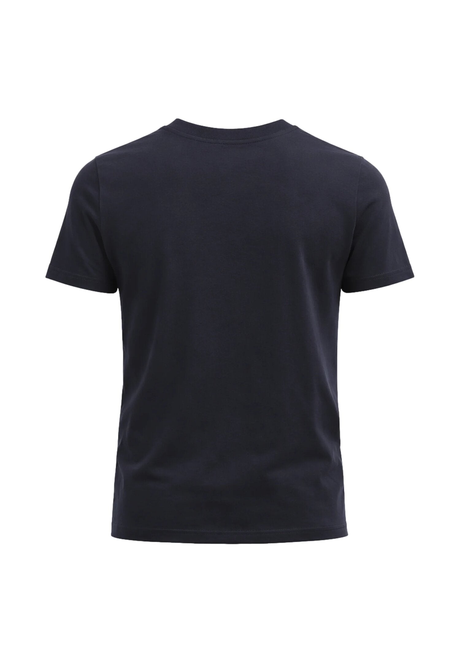 La Martina t Shirt Blu Con Logo Bianco Sul Cuore Bambino MAB0003_