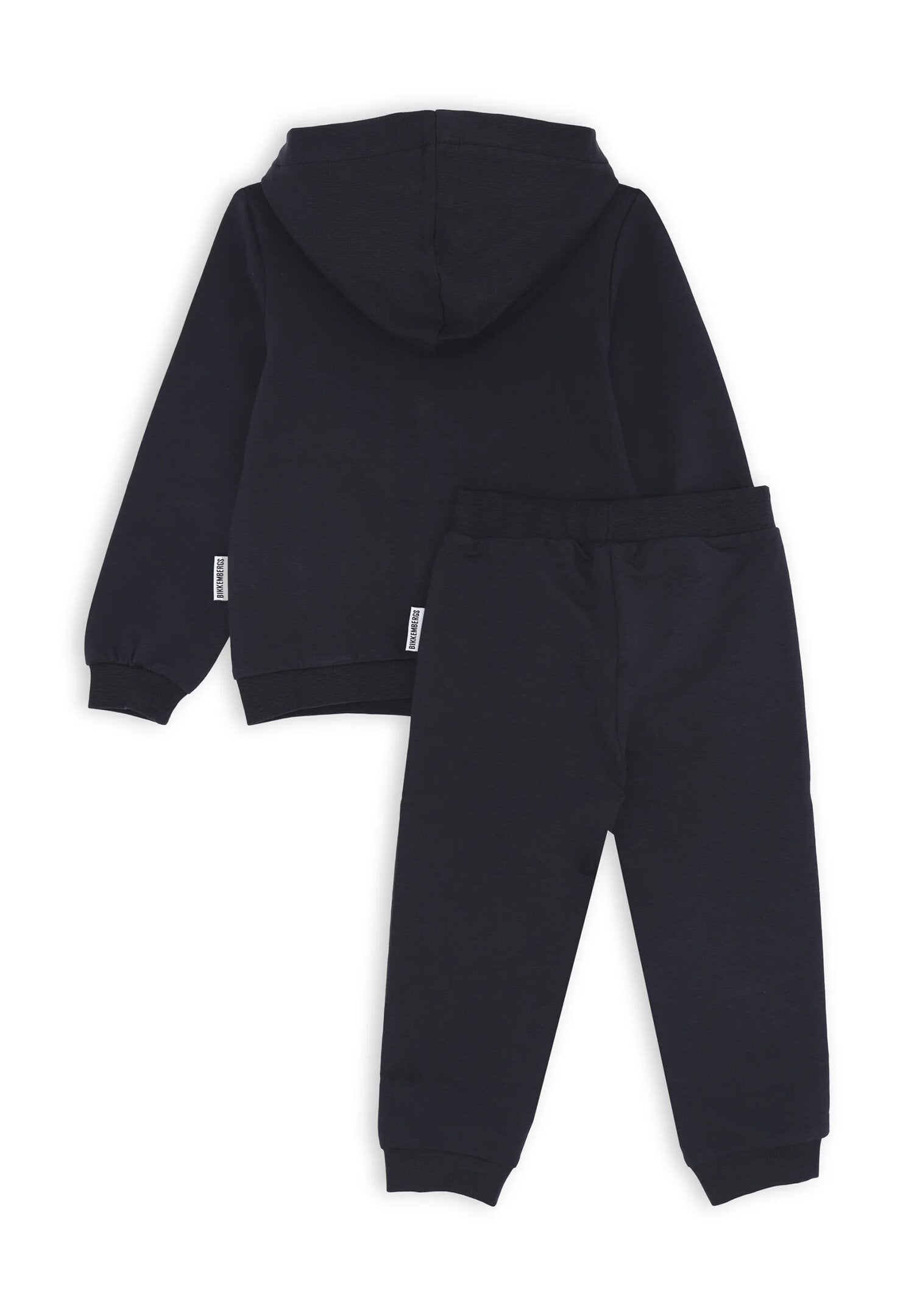 Bikkembergs complete tracksuit children blue hoodie and cotton trousers | CammarataMode