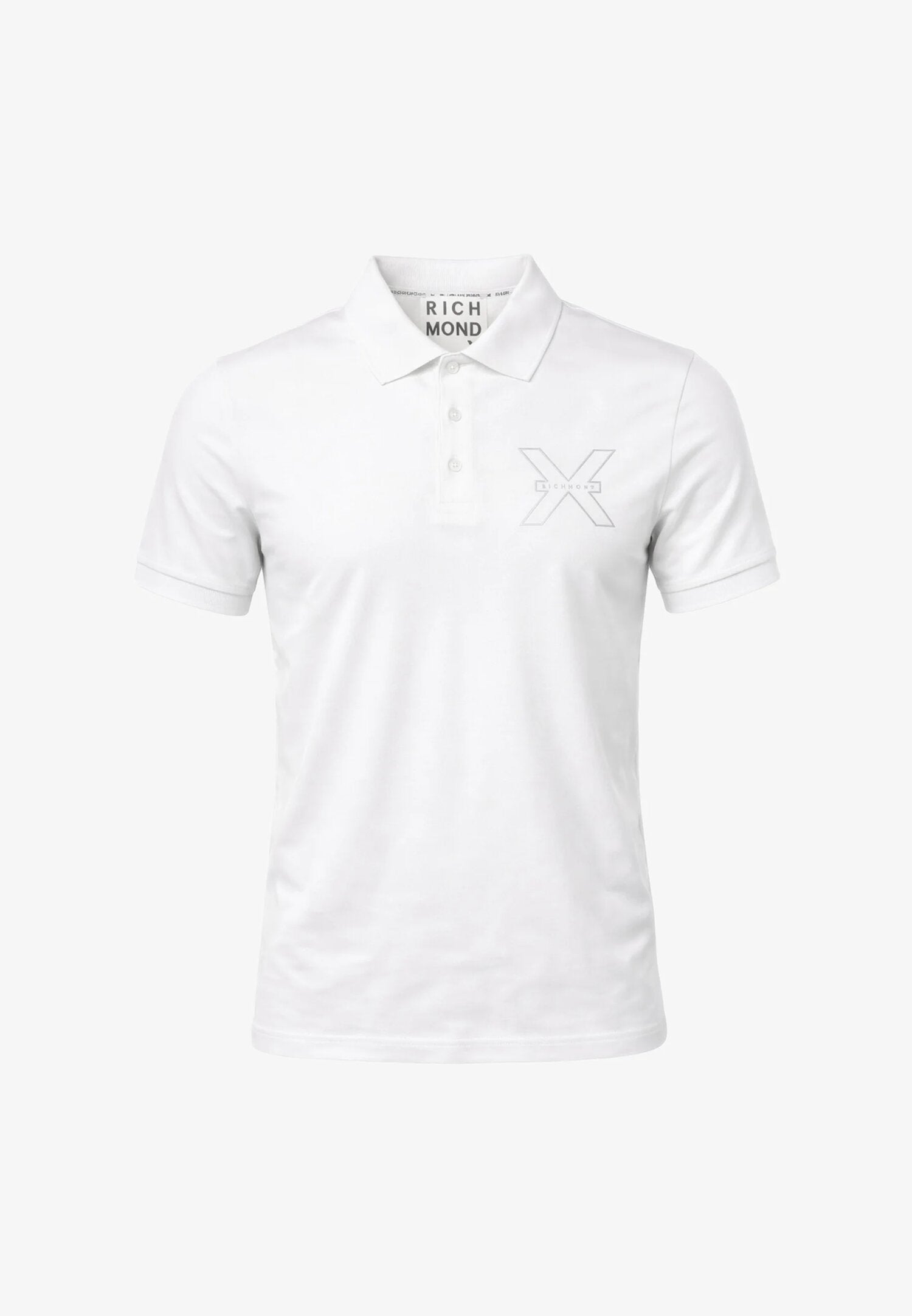 John Richmond Polo Bianca Logo x Uomo Maniche Corte - UMP26026PO_