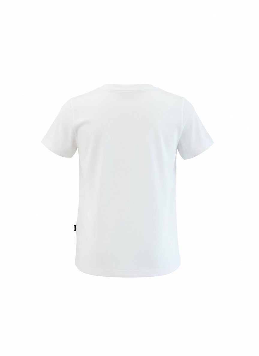 Gcds Tshirt Bianca Bambina Girocollo Estivo In Cotone 746237_