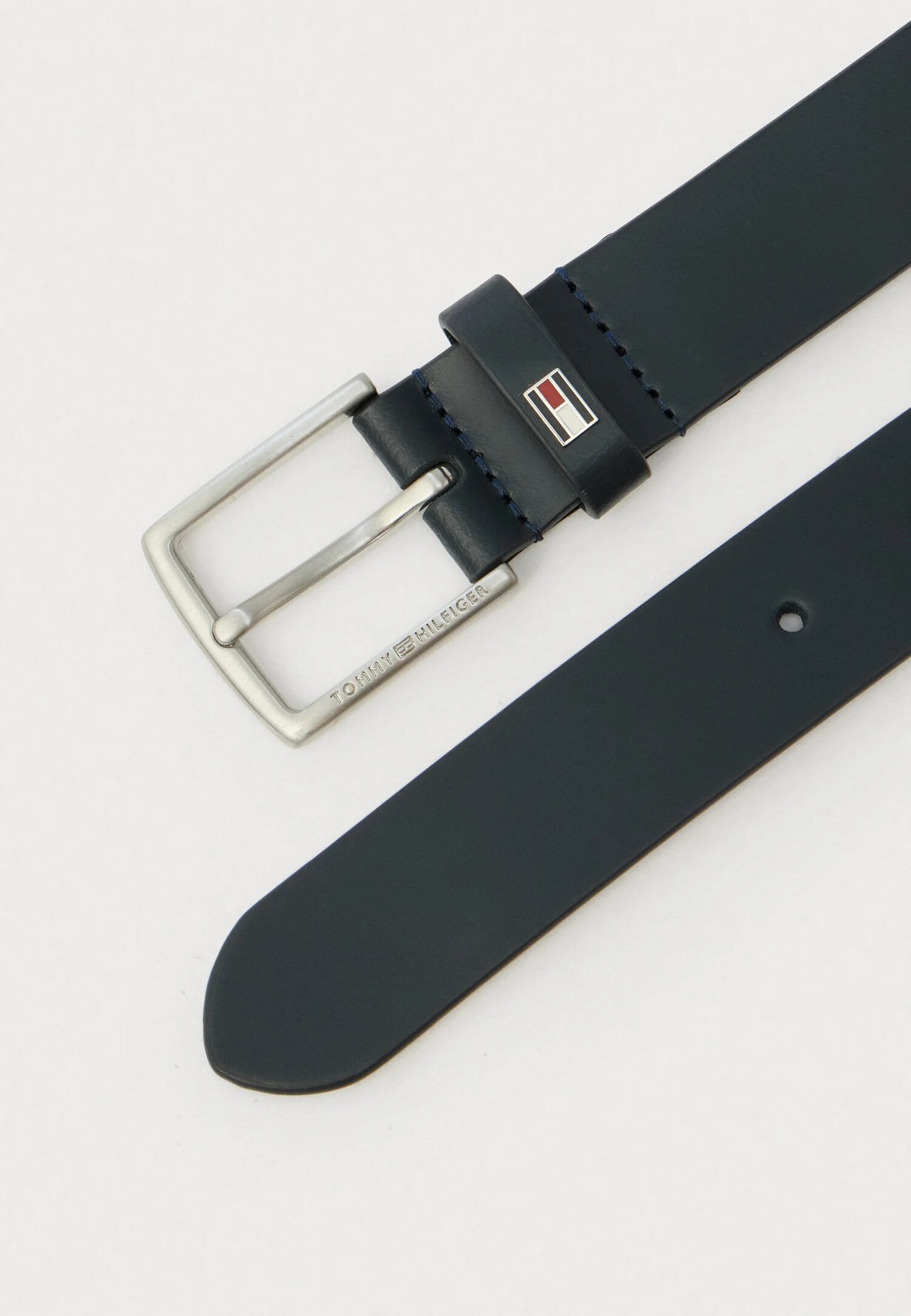 Tommy Hilfiger Cintura Nera Bambino Vita Regolabile Quotidiano In Cuoio KA0KA