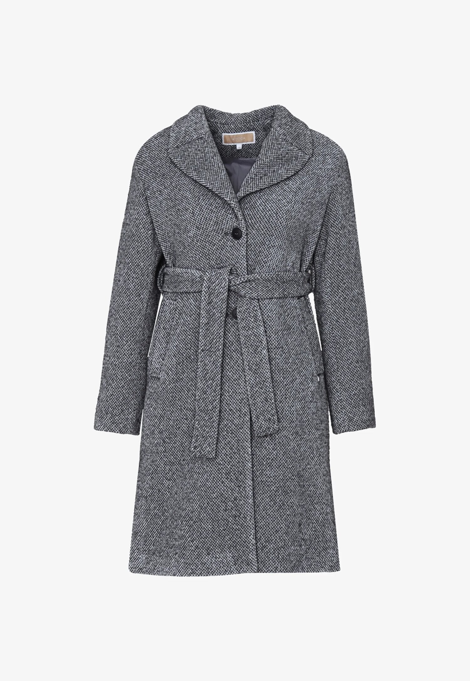Kocca Cappotto Grigio Bambina In Tessuto Scollo a v | Elegante AI25 | CammarataMode