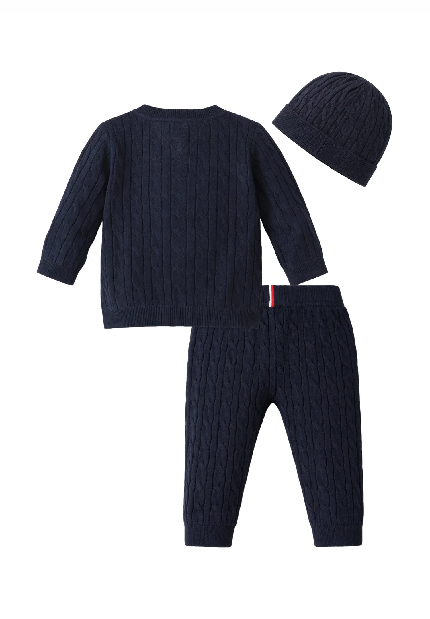 Tommy Hilfiger Completo Blu Per Neonatyo 3 Pezzi Neonato KN0KN02160C1G_