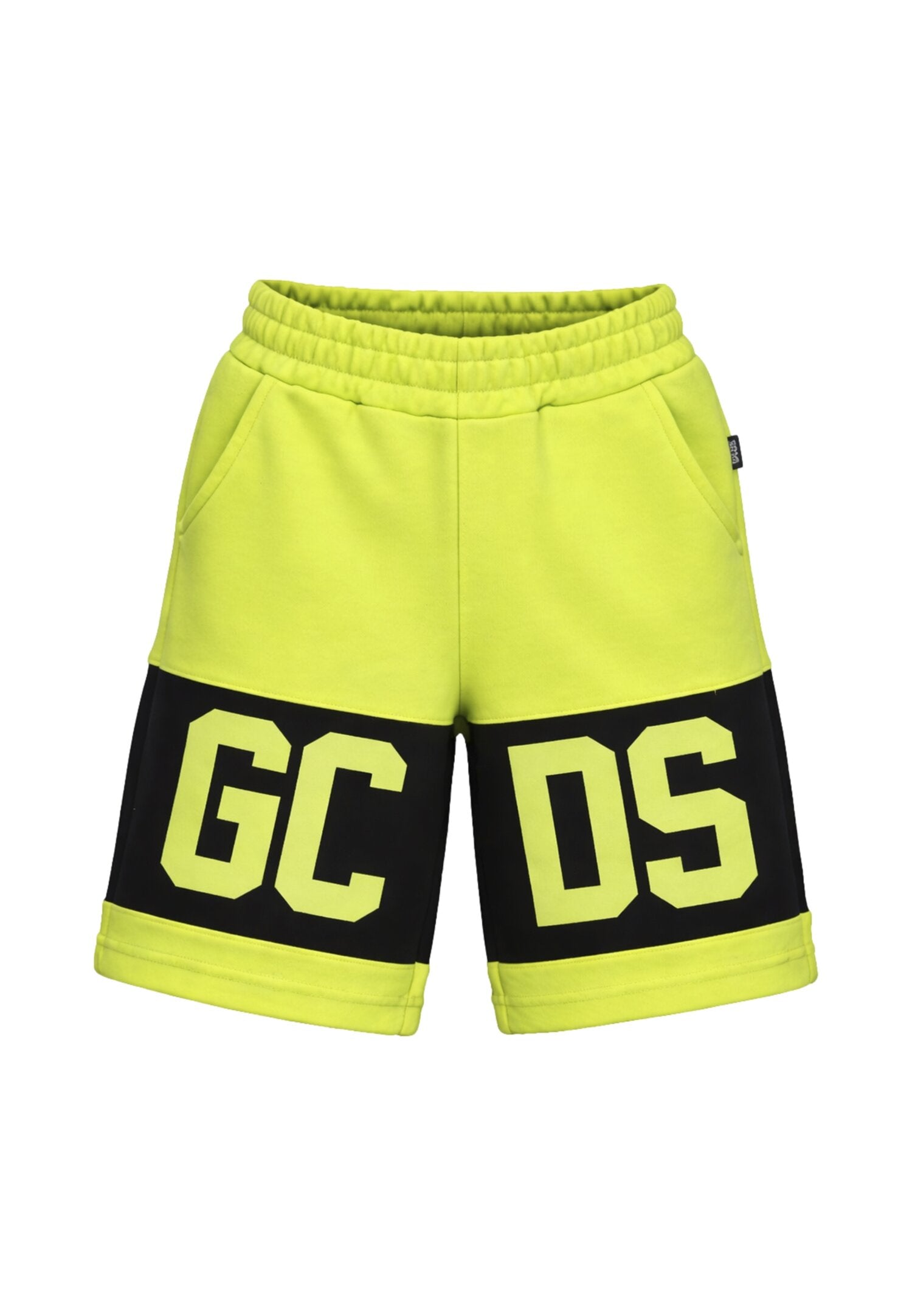 Gcds Bermuda Verde Lime Bambino-Ragazzo Vita Regolabile Sportivo In Cotone 74