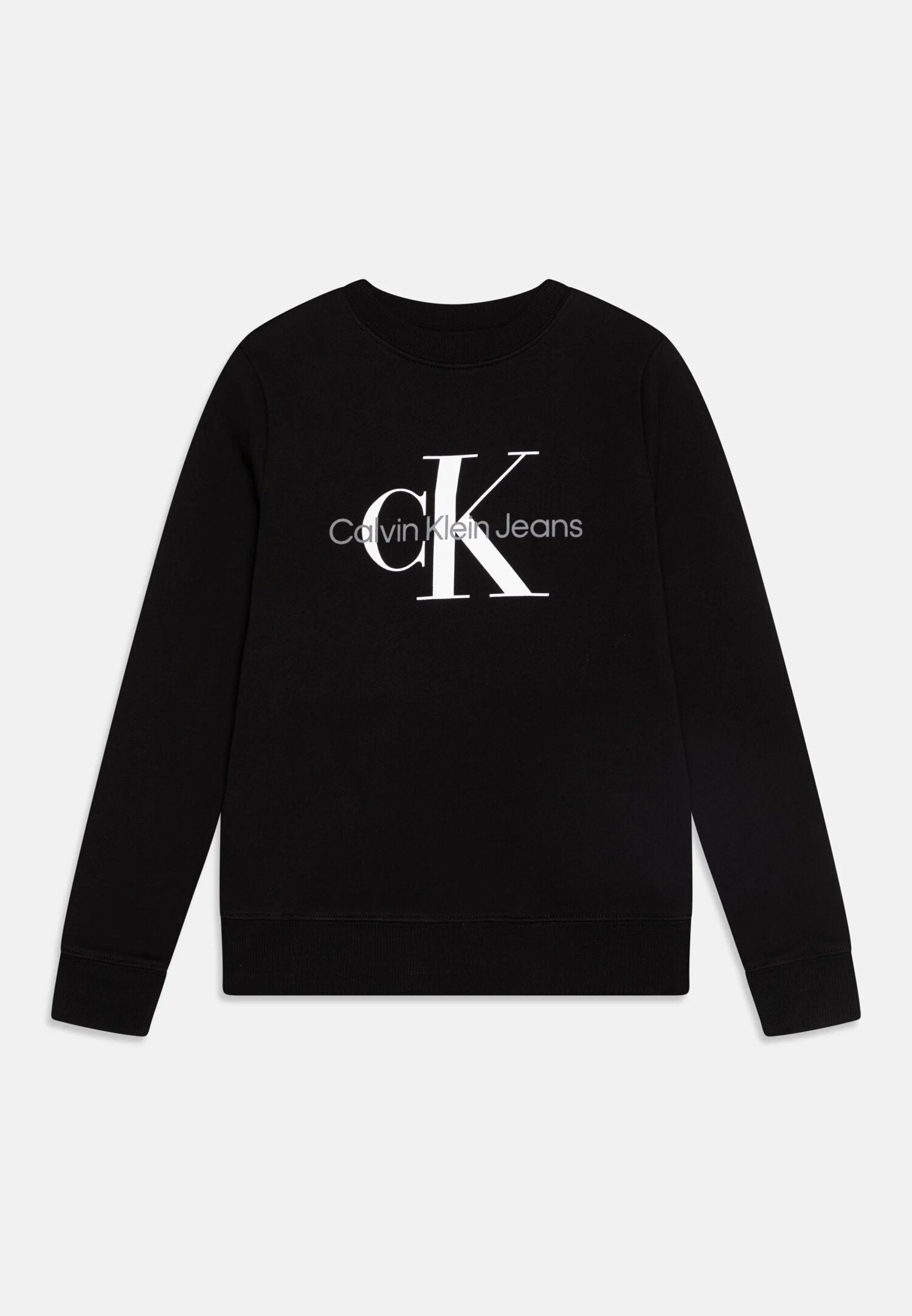 Felpa Calvin Klein nera logo CK bambino