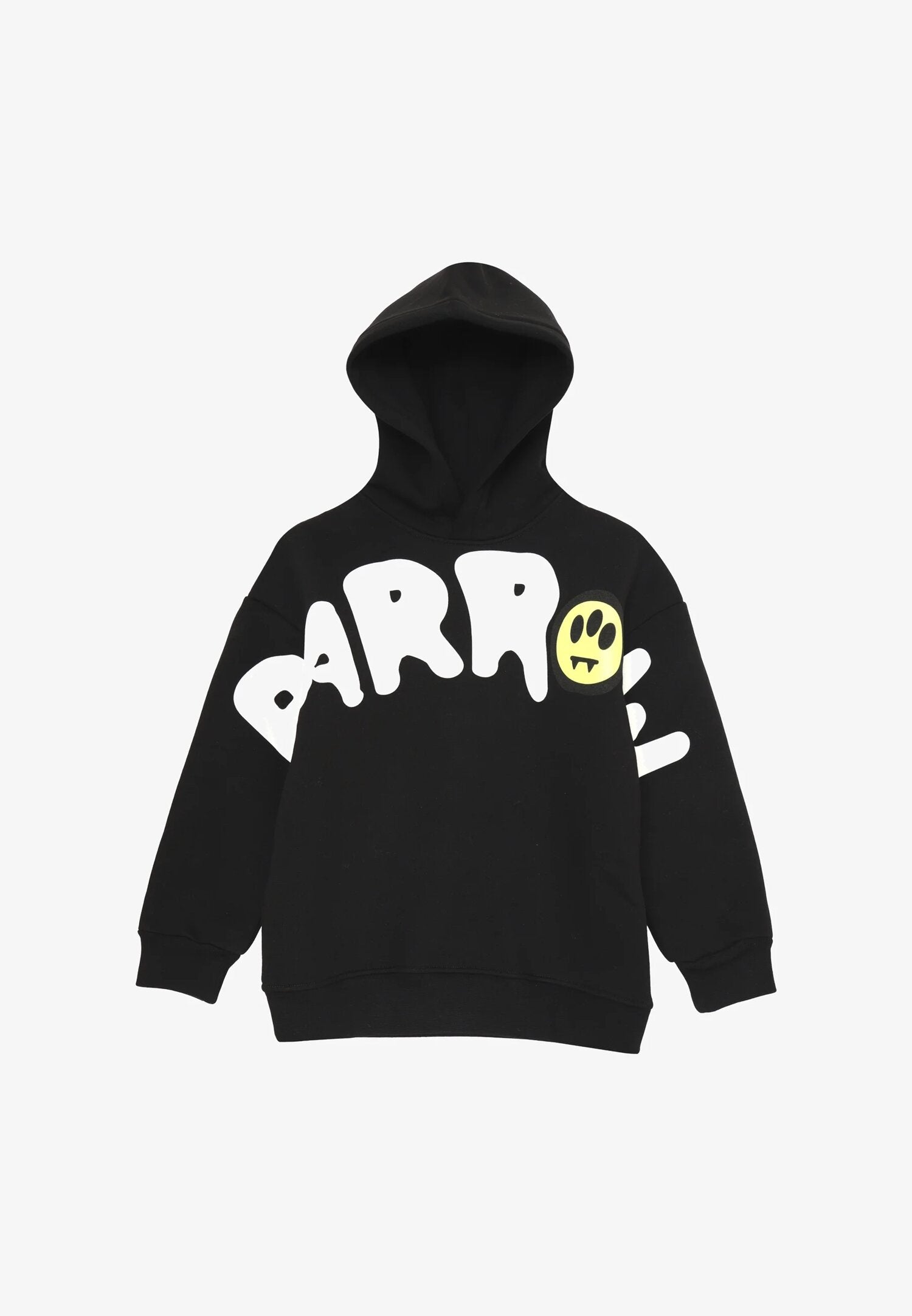 Barrow Felpa Nero Bambino In Cotone Con Cappuccio Invernale AI 25