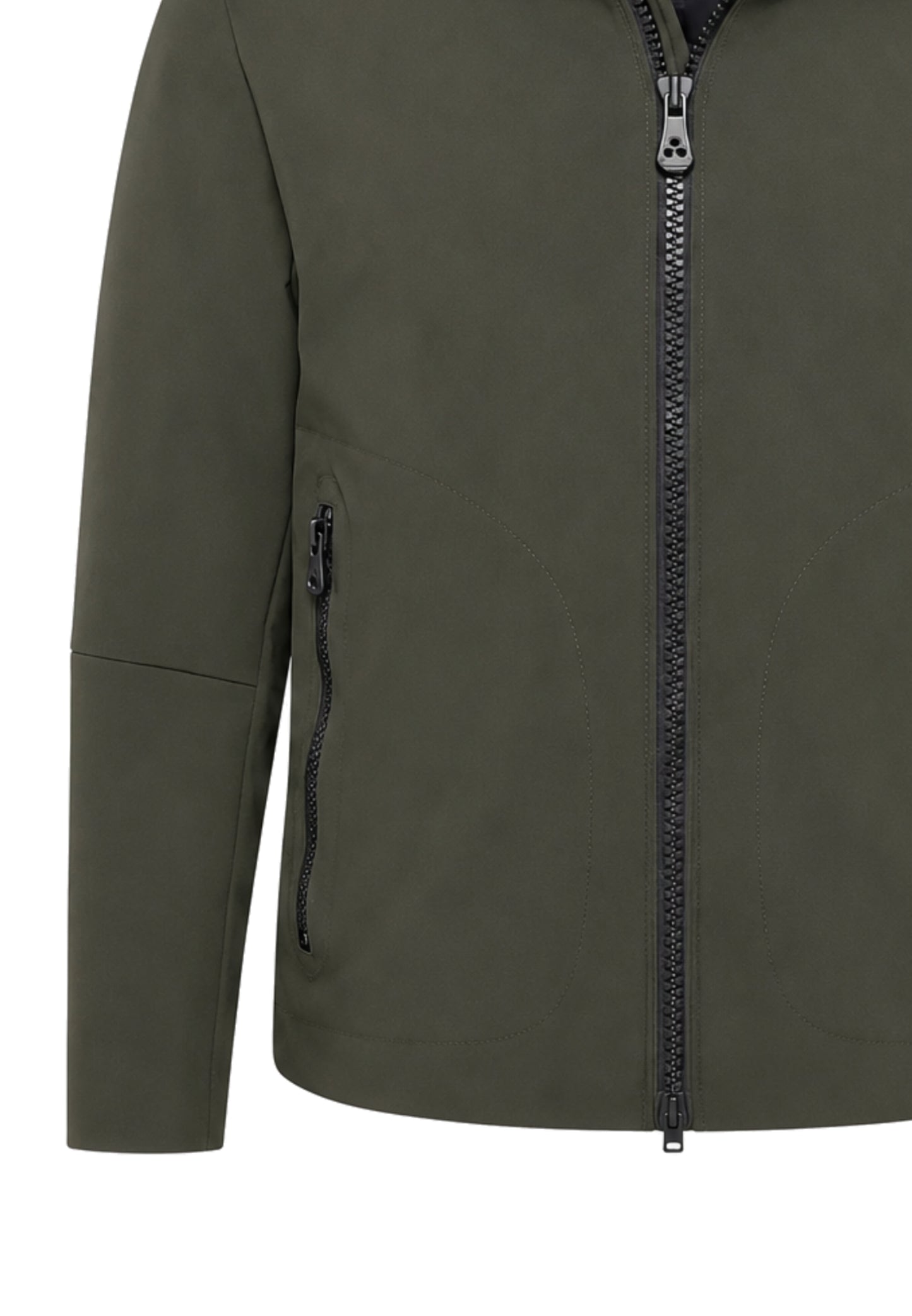 Peuterey GIUBBOTTO VERDE BOSCO  SOFT SHELL CON CAPPUCCIO Bambini e ragazzi LOGE SRTR GRS 04 KID.VER_