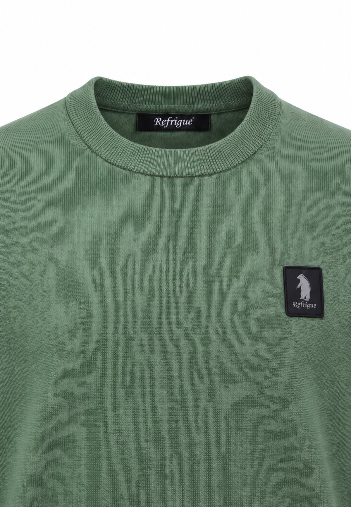 Refrigue MAGLIONE VERDE GIROCOLLO CON MINI LOGO Bambini e ragazzi 2831W00079.VER_