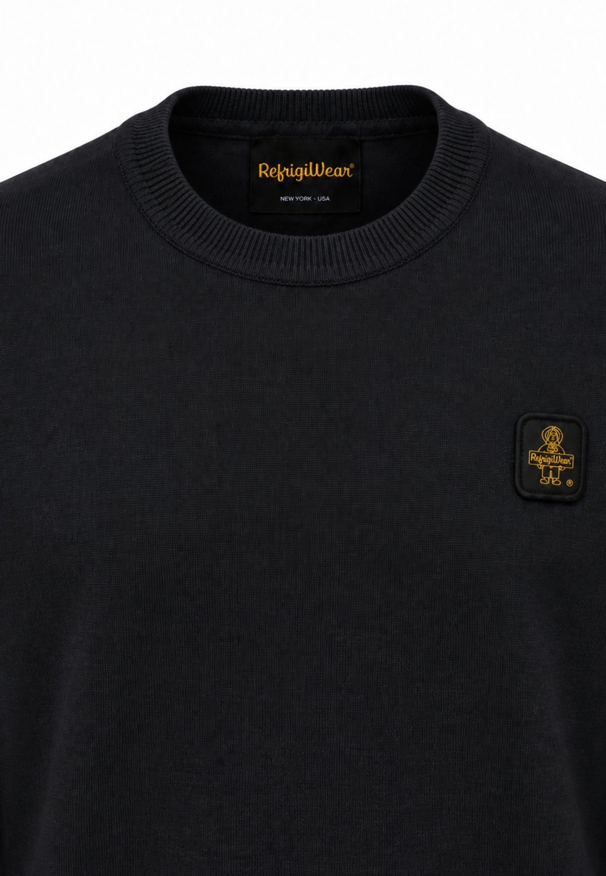 REFRIGIWEAR MAGLIA GIROCOLLO SLIM FIT CON LOGO PATCH Bambini e ragazzi R2101MW26_