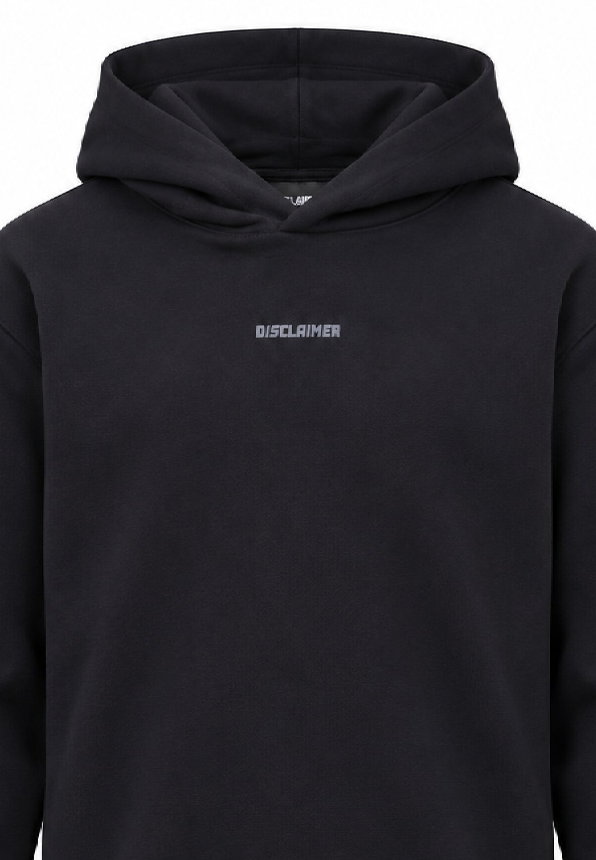 Disclaimer FELPA NERA CON CAPPUCCIO E MAXI LOGO SUL RETRO Bambini e ragazzi 26IDK59101.NE_