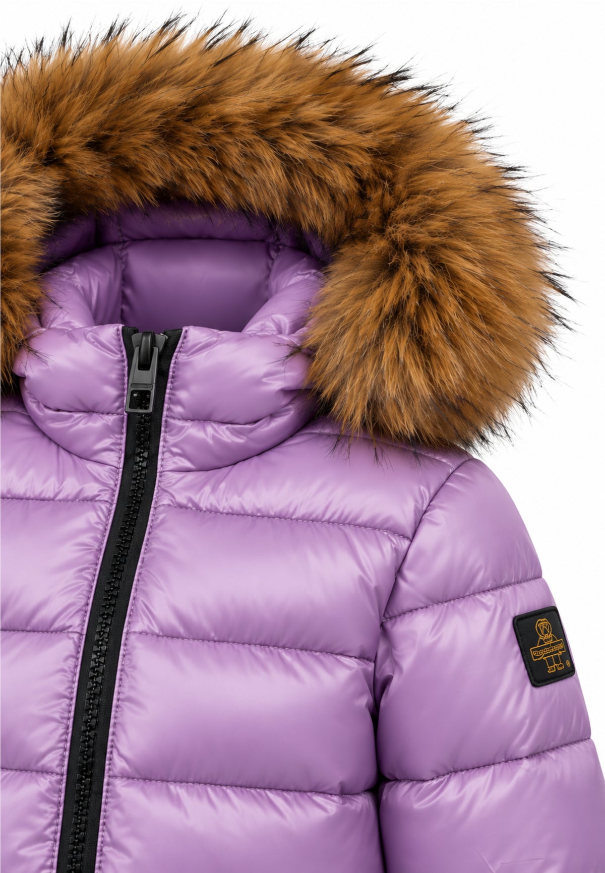 REFRIGIWEAR PIUMINO CON PELLICCIA E LOGO SUL BRACCIO Bambine e ragazze RG2606CW26_