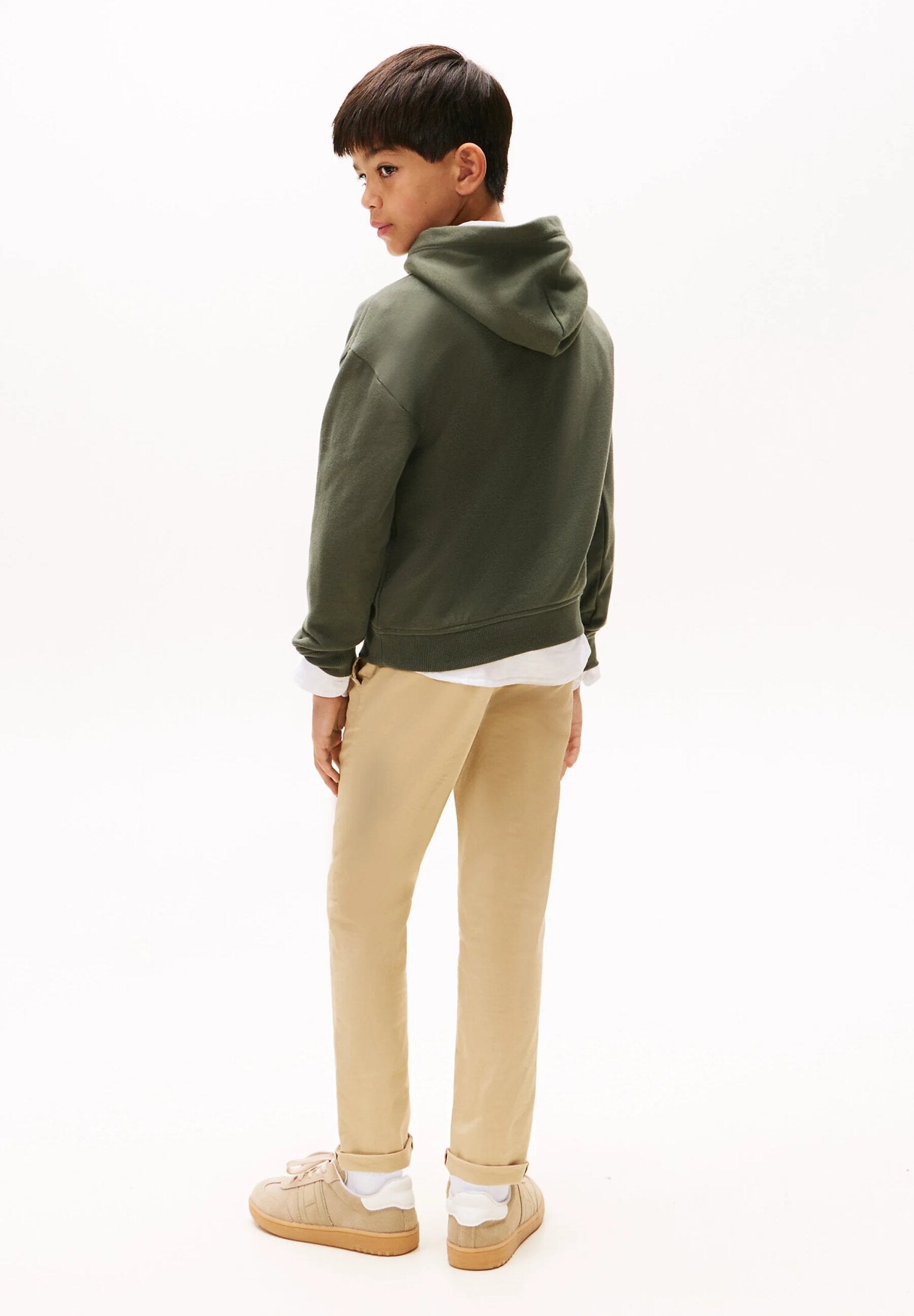 TOMMY HILFIGER – Felpa Bambino con Cappuccio e Logo FLAG
