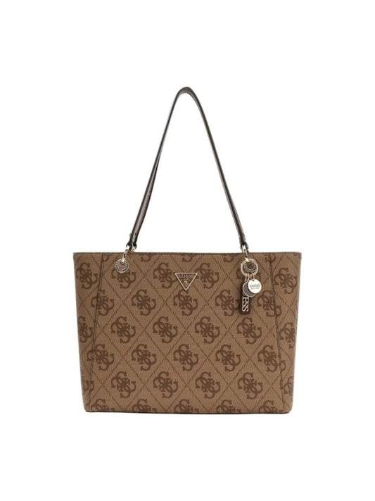 Guess borsa marrone donna logo all over
