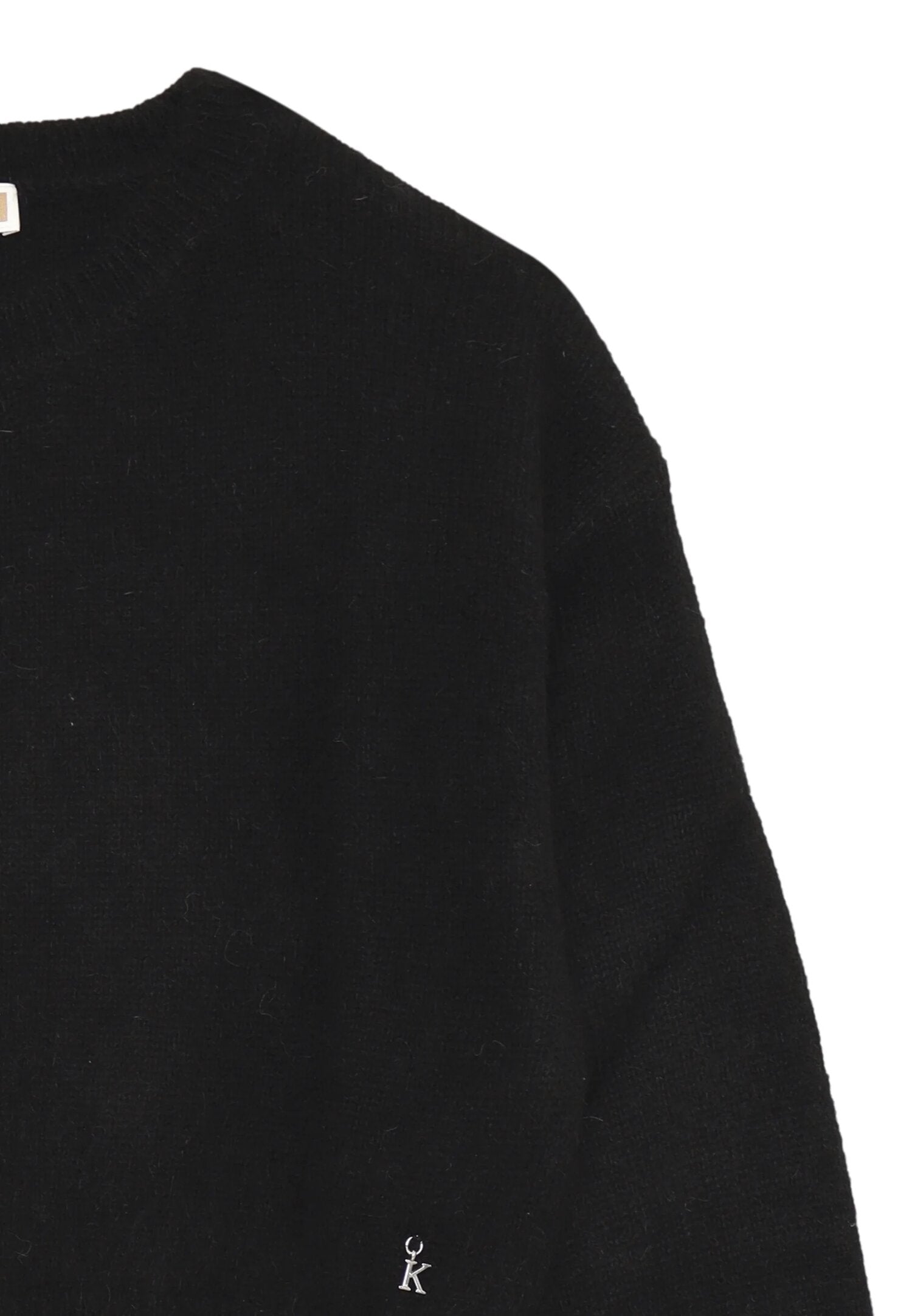 Kocca maglione nero bambina e ragazza in lana | CammarataMode