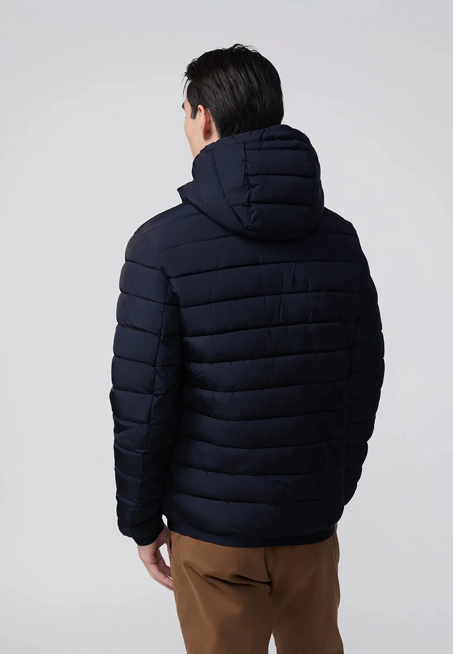 Refrigiwear Giiubotto Blu Uomo In Nylon Con Cappuccio Invernale AI25