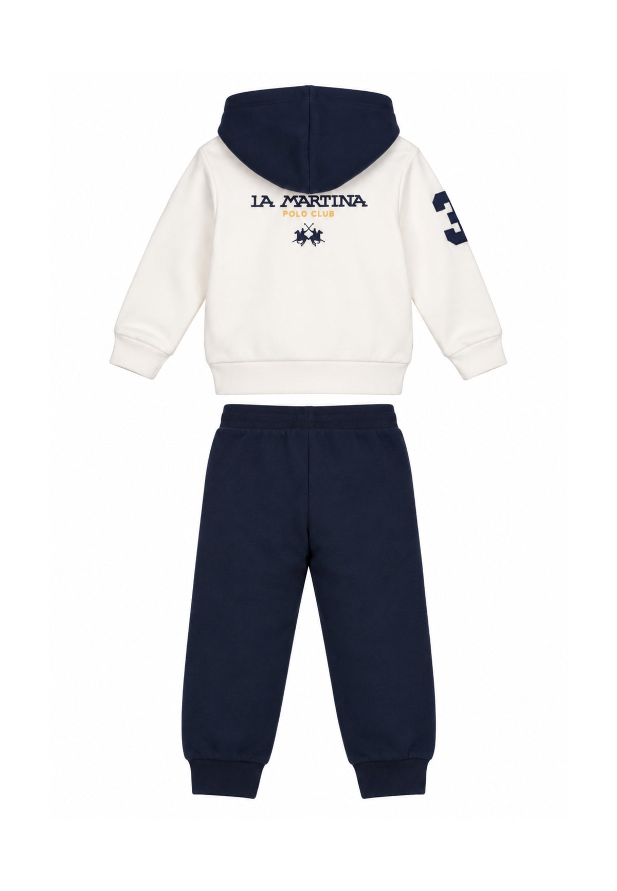 LA MARTINA completo PANNA CON FELPA CAPPUCCIO Bambini e ragazzi MAB0086.PANNA_