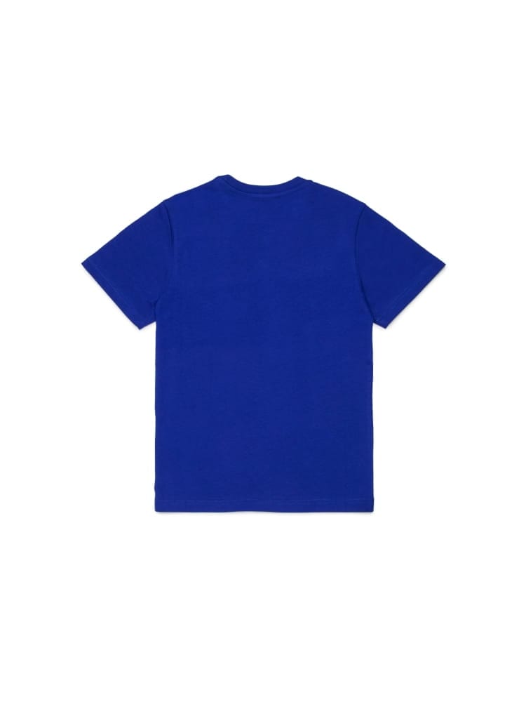 Dsquared t-shirt kids/junior in cotone bluette con logo Bambino