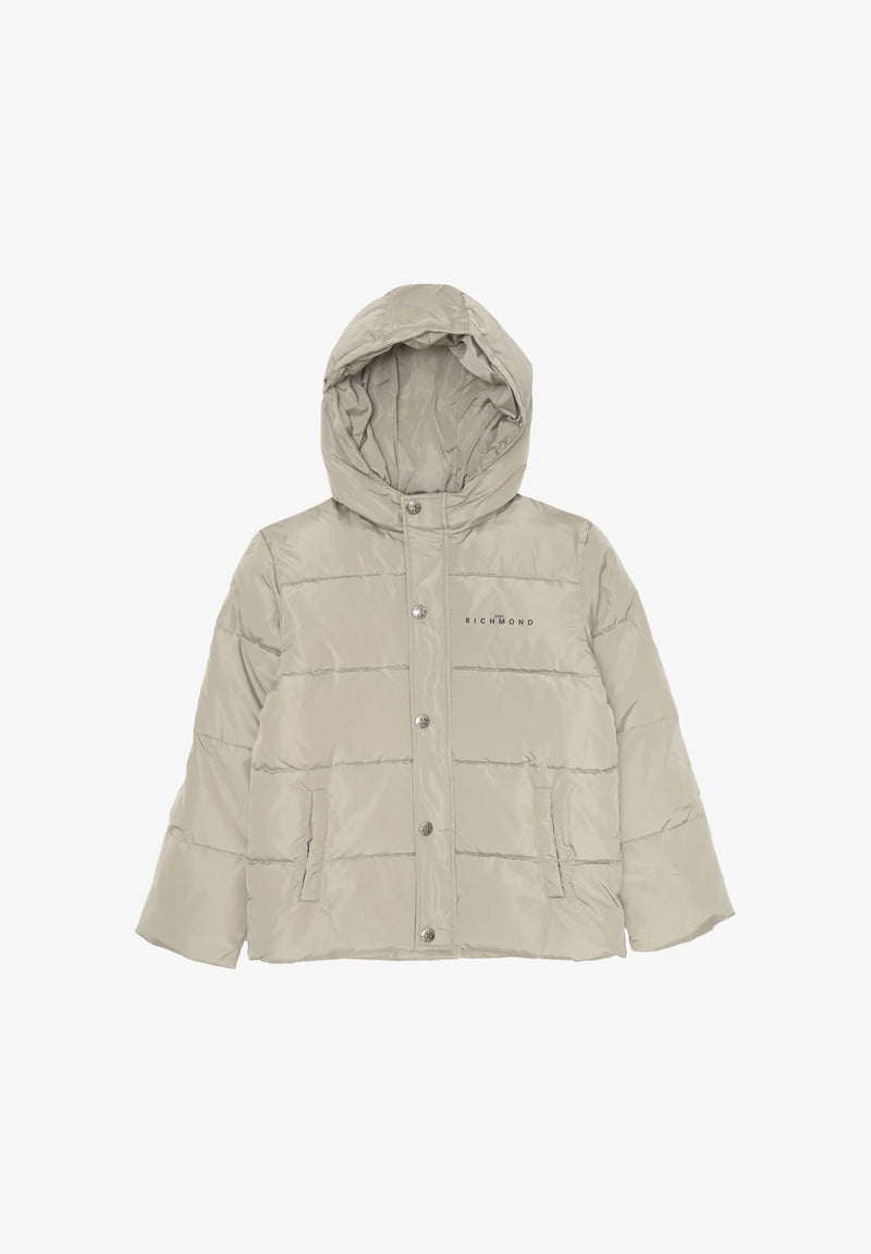 John Richmond Giubbotto Invernale Bambino Maiori Beige con Cappuccio - 2-16 anni - BEIGE | CammarataMode