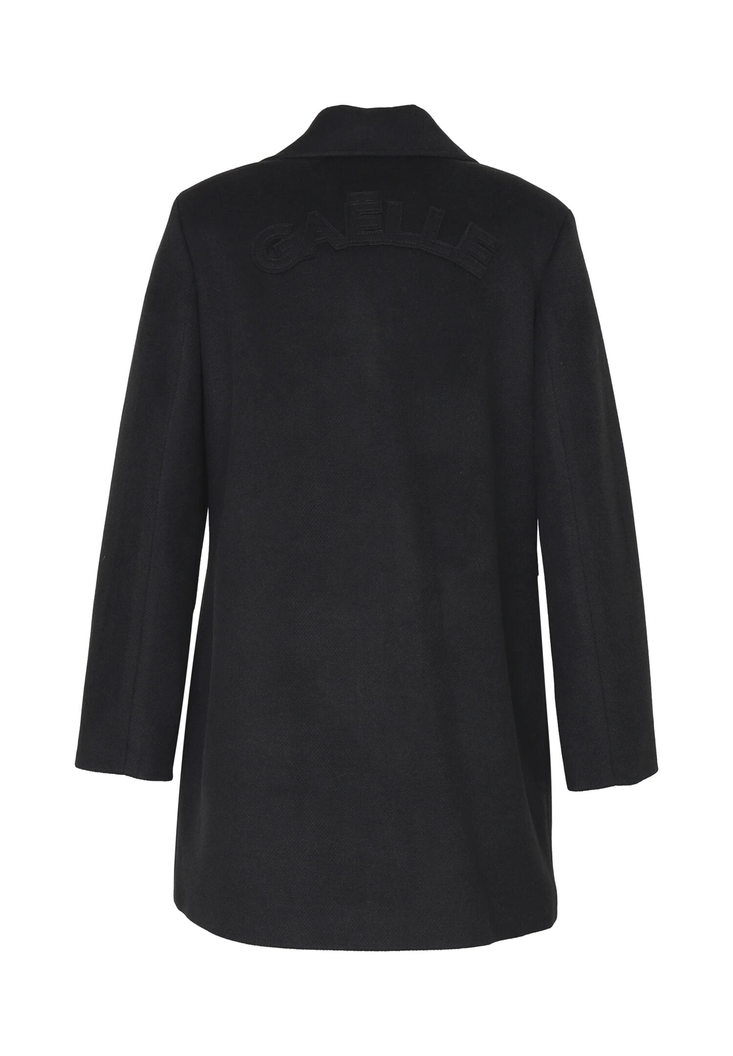 Gaelle Paris Cappotto Nero Bambina In Poliestere Maniche Lunghe Elegante AI25