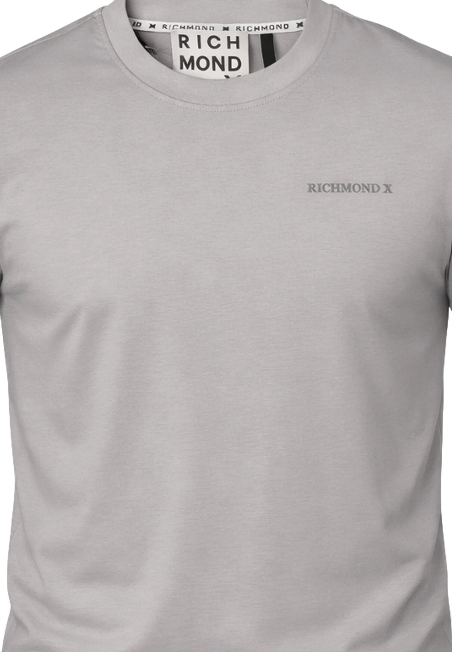 John Richmond Tshirt Grigia Logo Piccolo Uomo Maniche Corte - UMP26010TS_