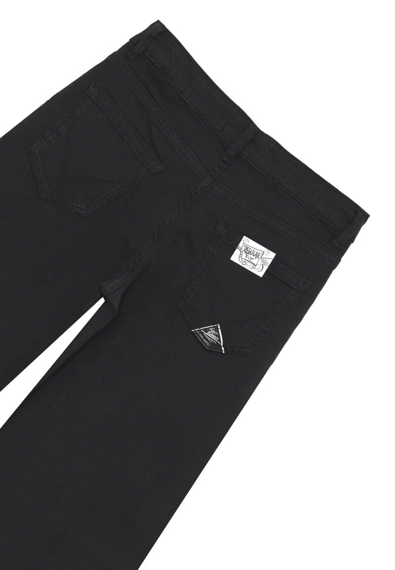 Roy Rogers Jeans a Zampa bambina – Black Denim Cotone 100%