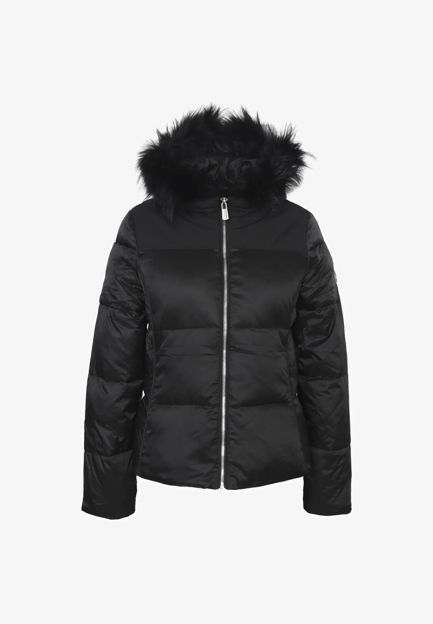 Piumino nero con pelliccia bambina 6-16 anni - Yess Zee Essenza