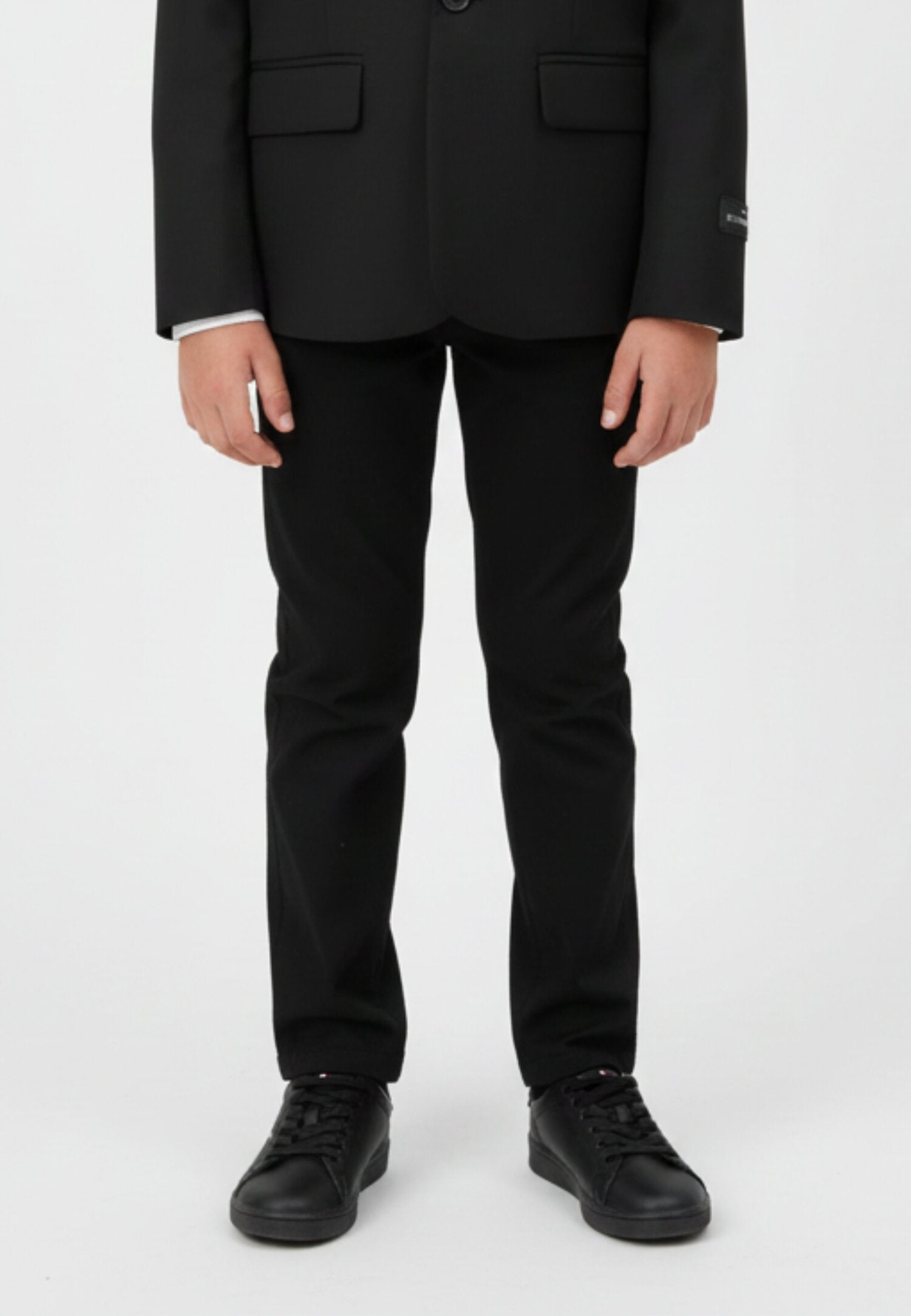 Jack & Jones pantaloni bambino ragazzo neri eleganti affusolati