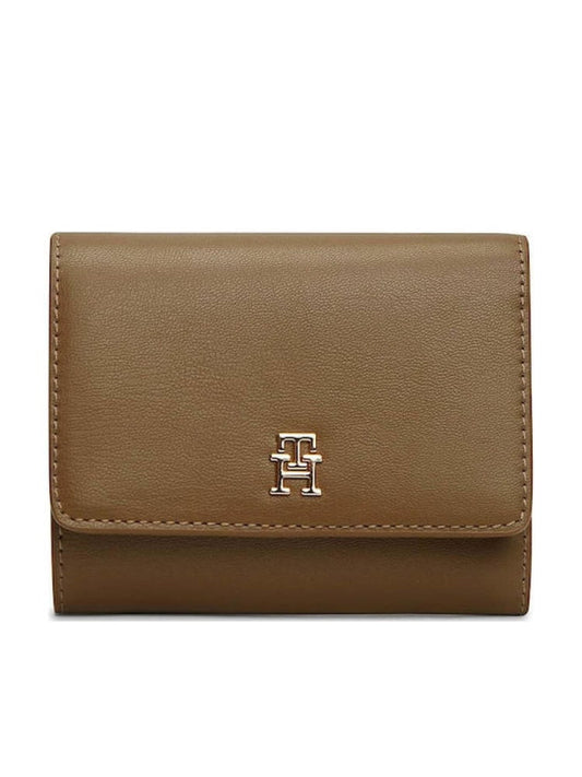 Tommy Jeans portafoglio marrone donna mini logo | Misure: 12 x 3.5 x 10 cm