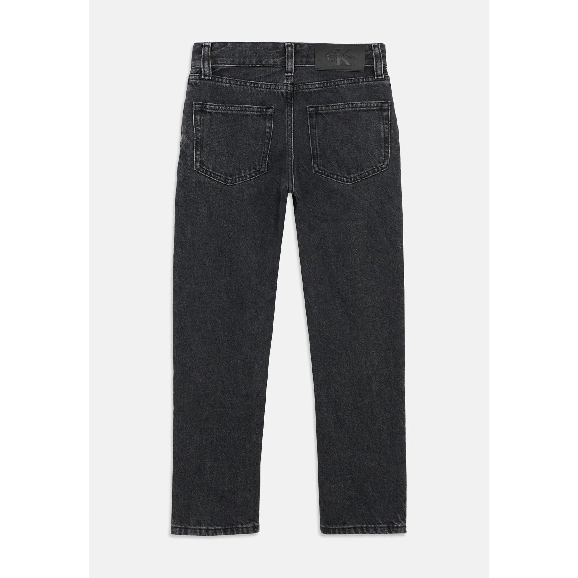 Calvin Klein Jeans Nero Bambino In Denim Slim Fit Passeggio PE26